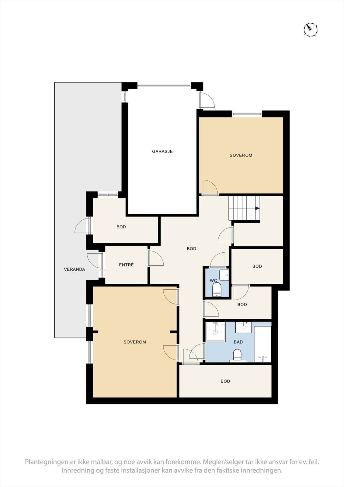 Plantegning 1.etasje Galleribilde