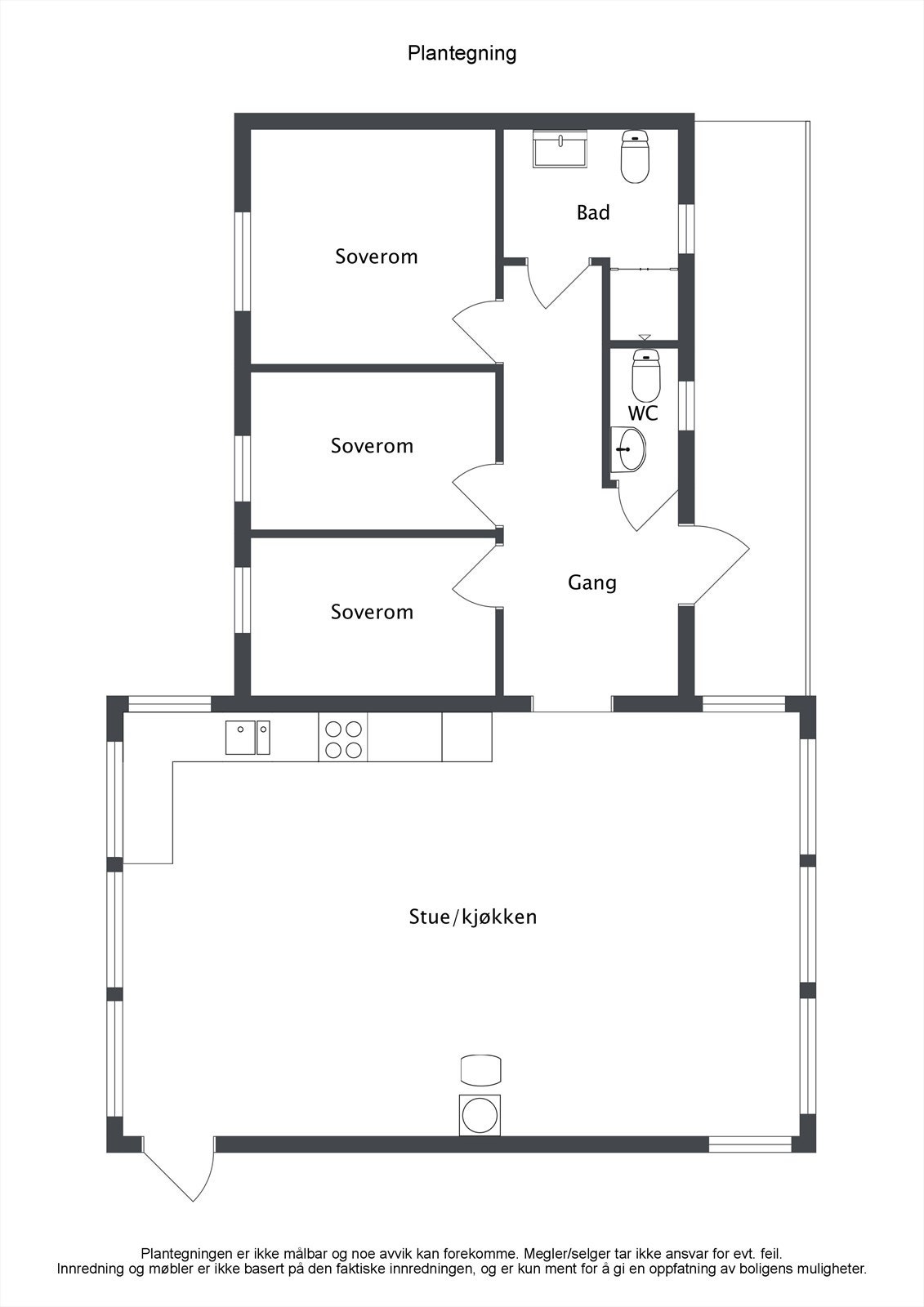 Plantegning Galleribilde