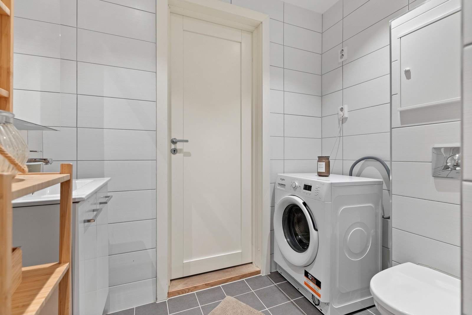 Opplegg for vaskemaskin. Galleribilde