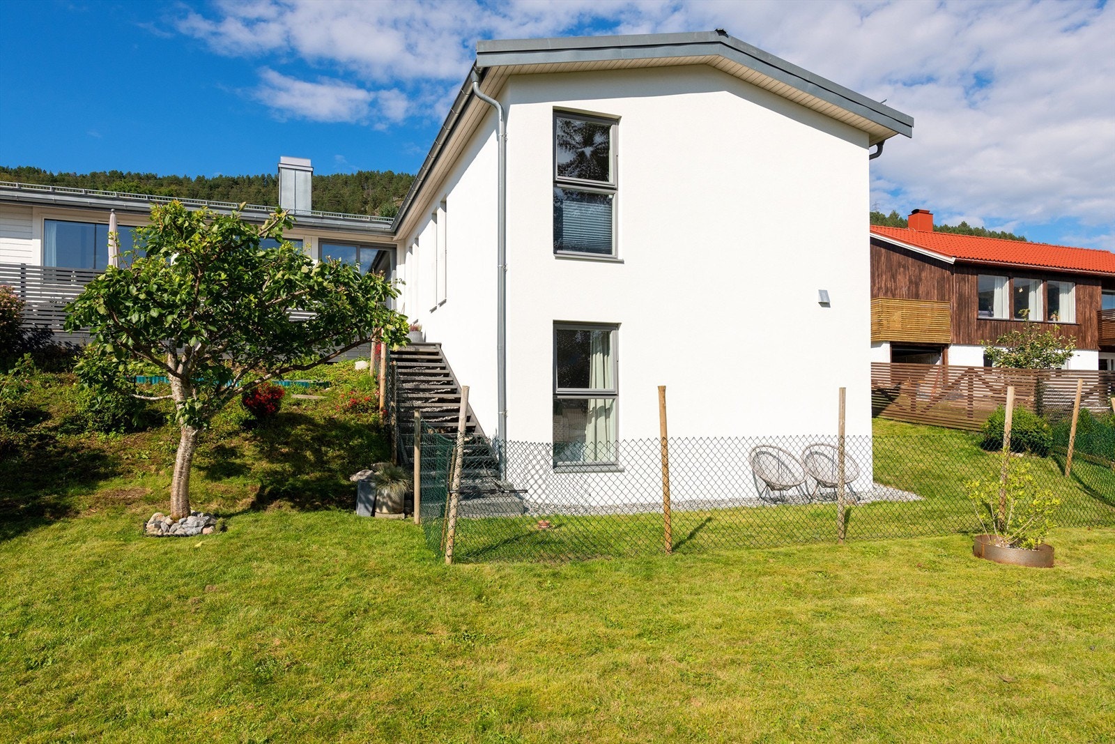 Fasade av tilbygg mot syd Galleribilde