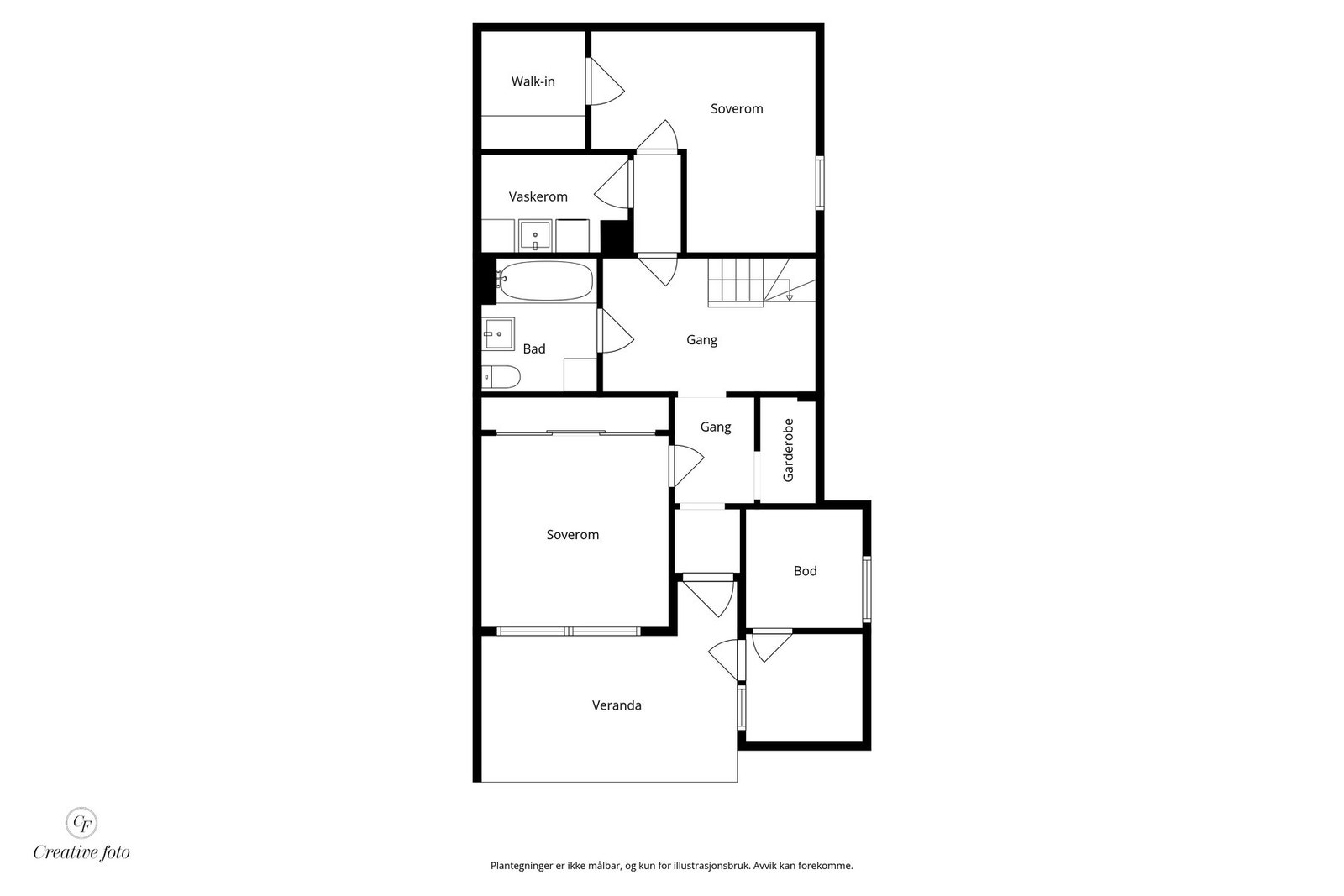 Plantegning - 1, etasje. Galleribilde