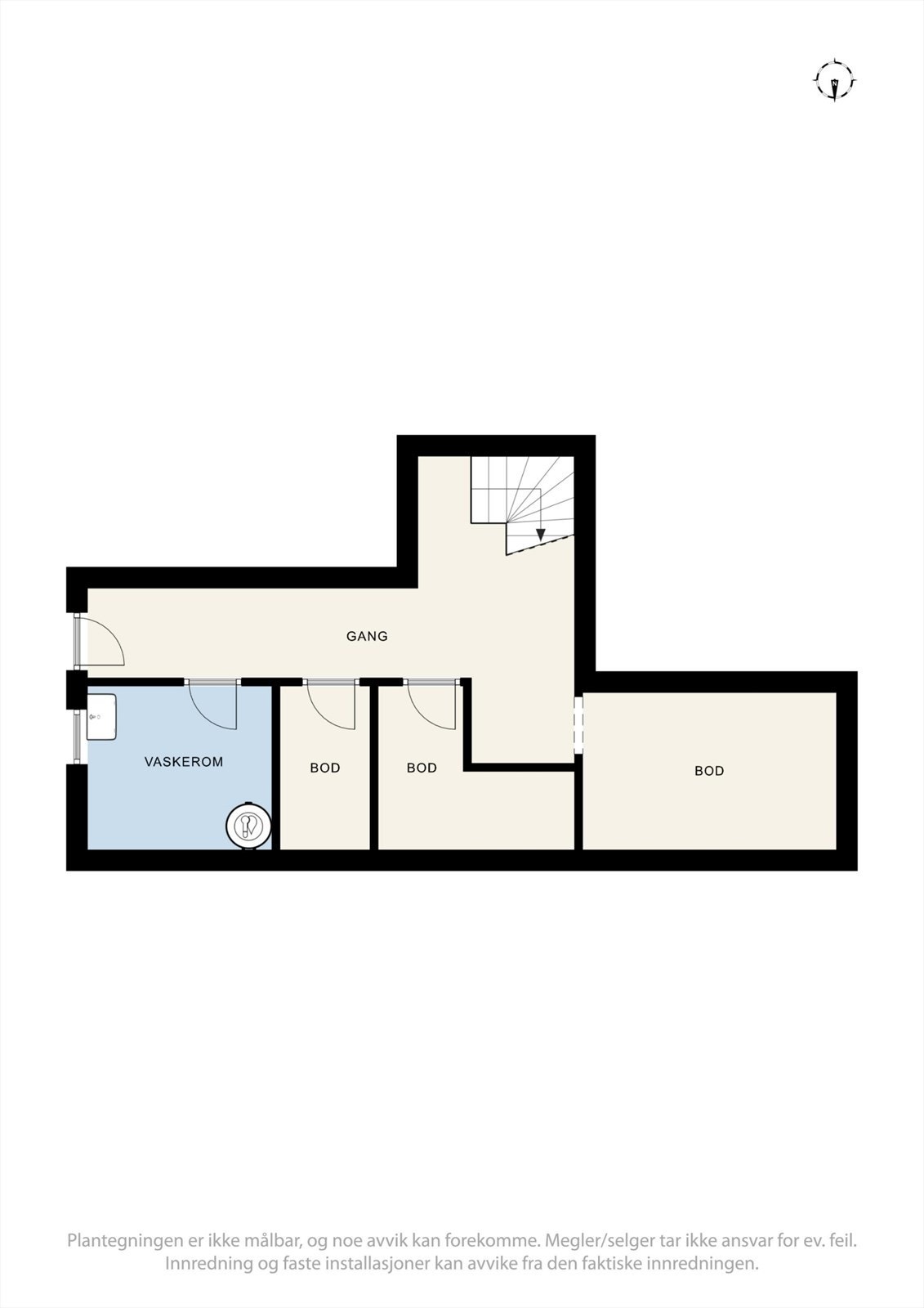 Plantegning hoveddel kjeller. Galleribilde