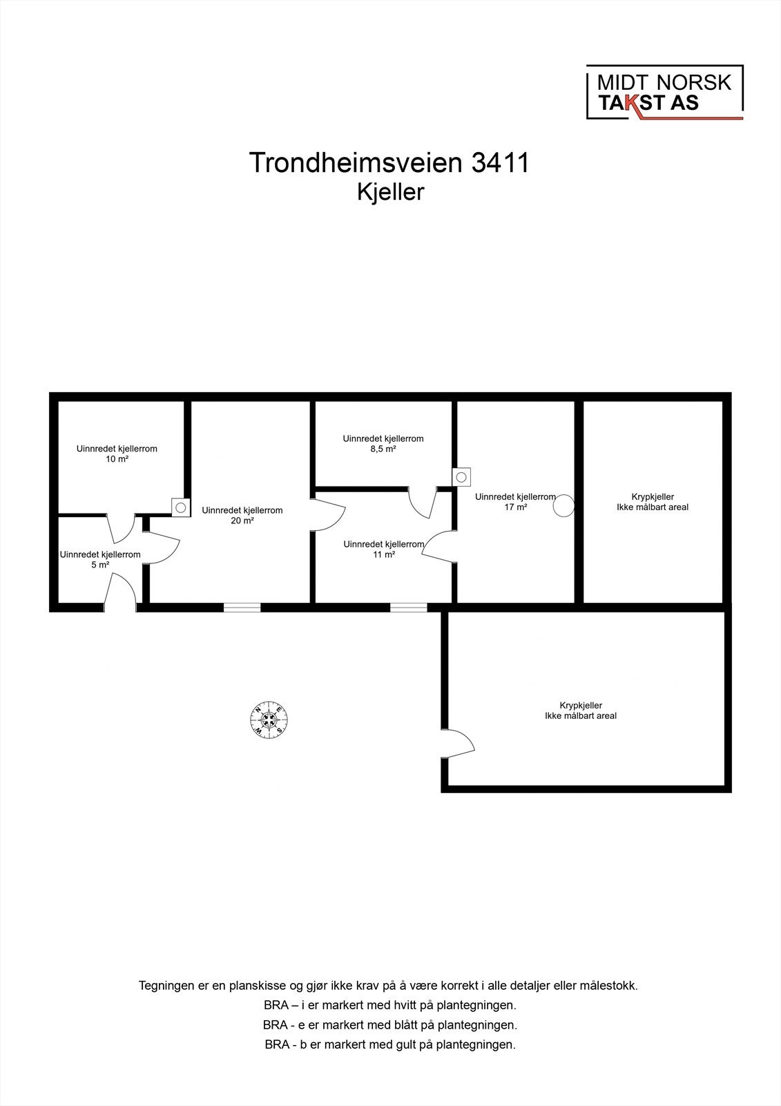 Planskisse Kjelleretasje Galleribilde