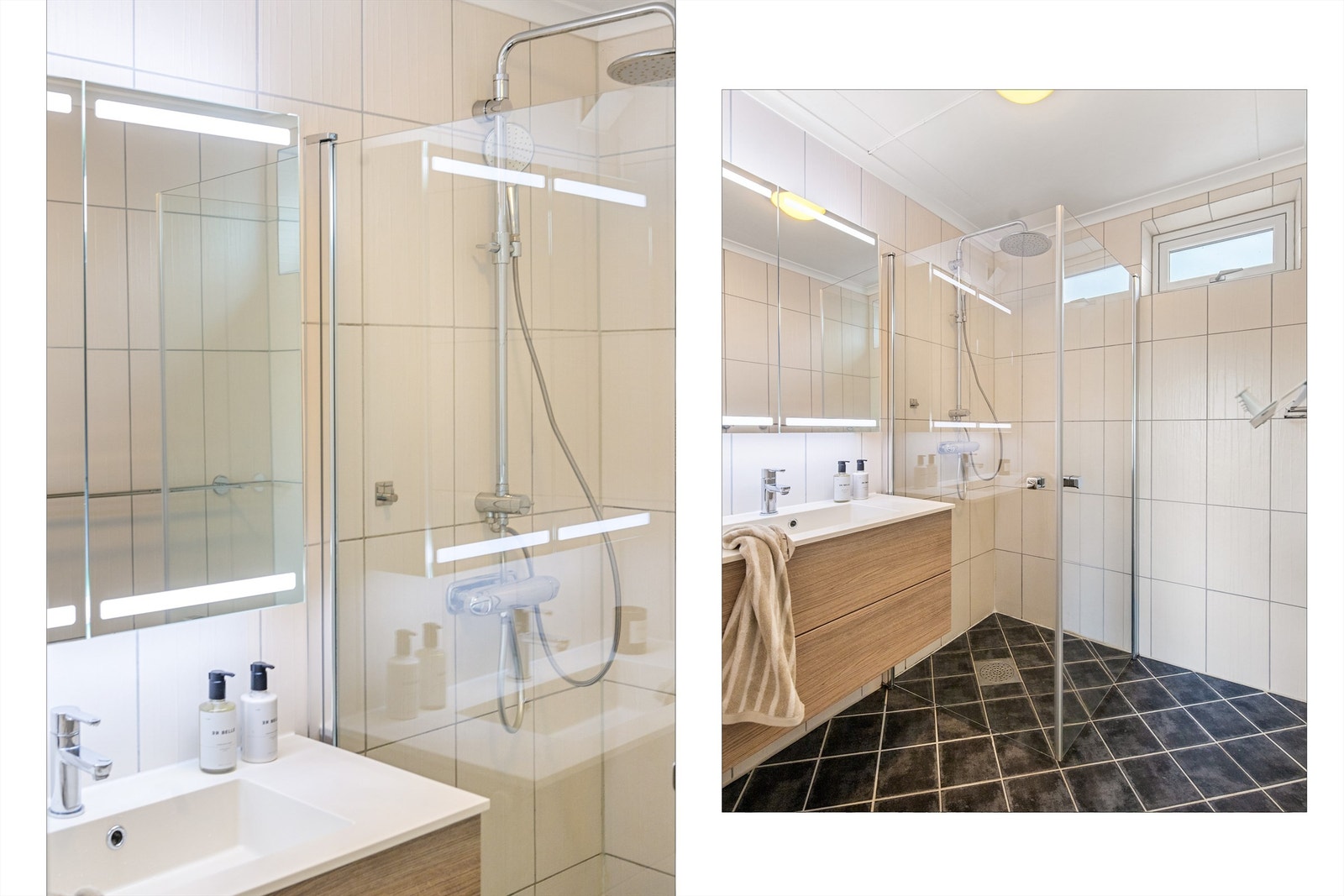 Et fint baderom som ligger praktisk plassert ved soverommene Galleribilde