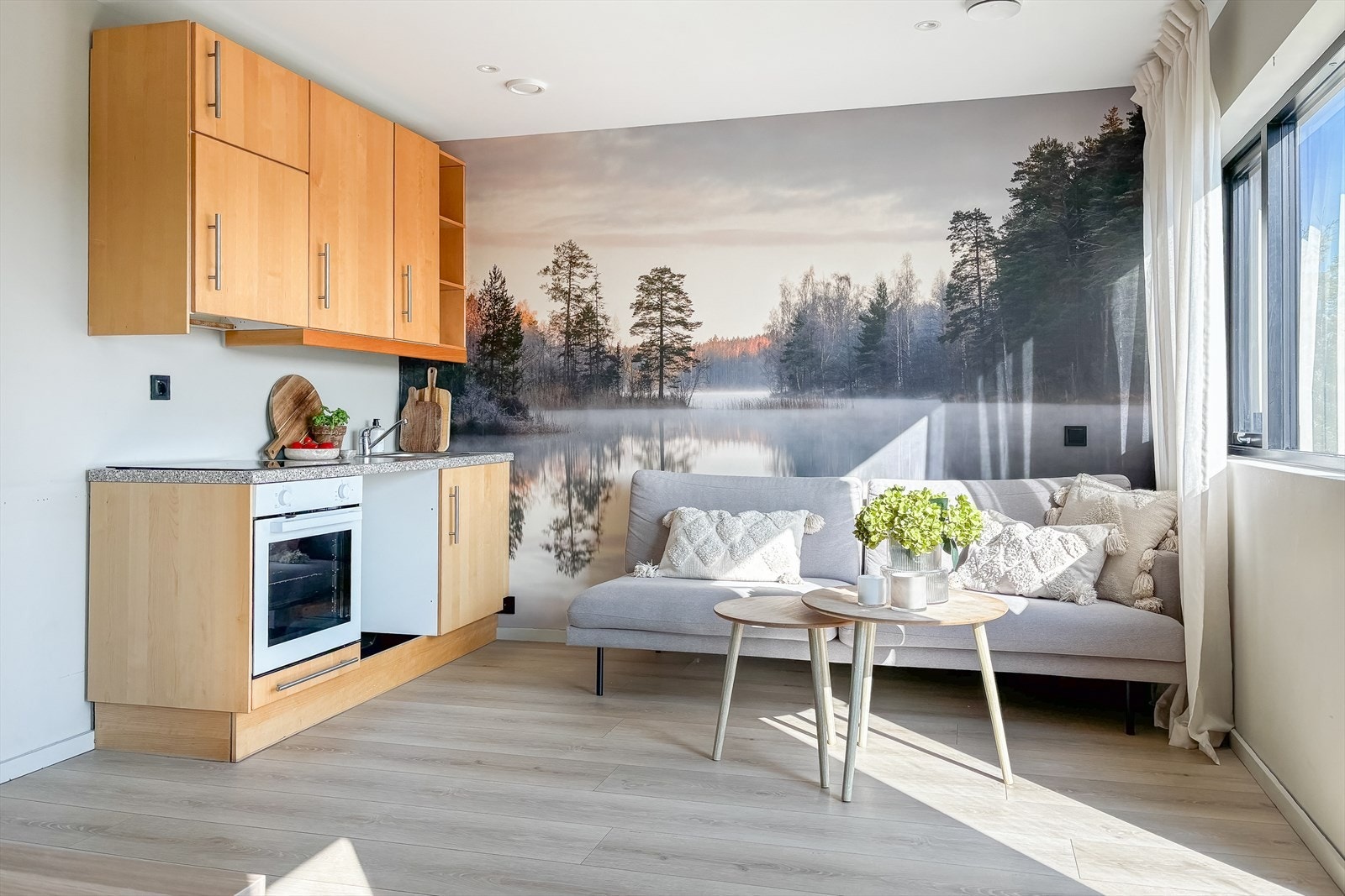 Nylig oppgradert med nytt laminatgulv og kjøkkeninnredning Galleribilde