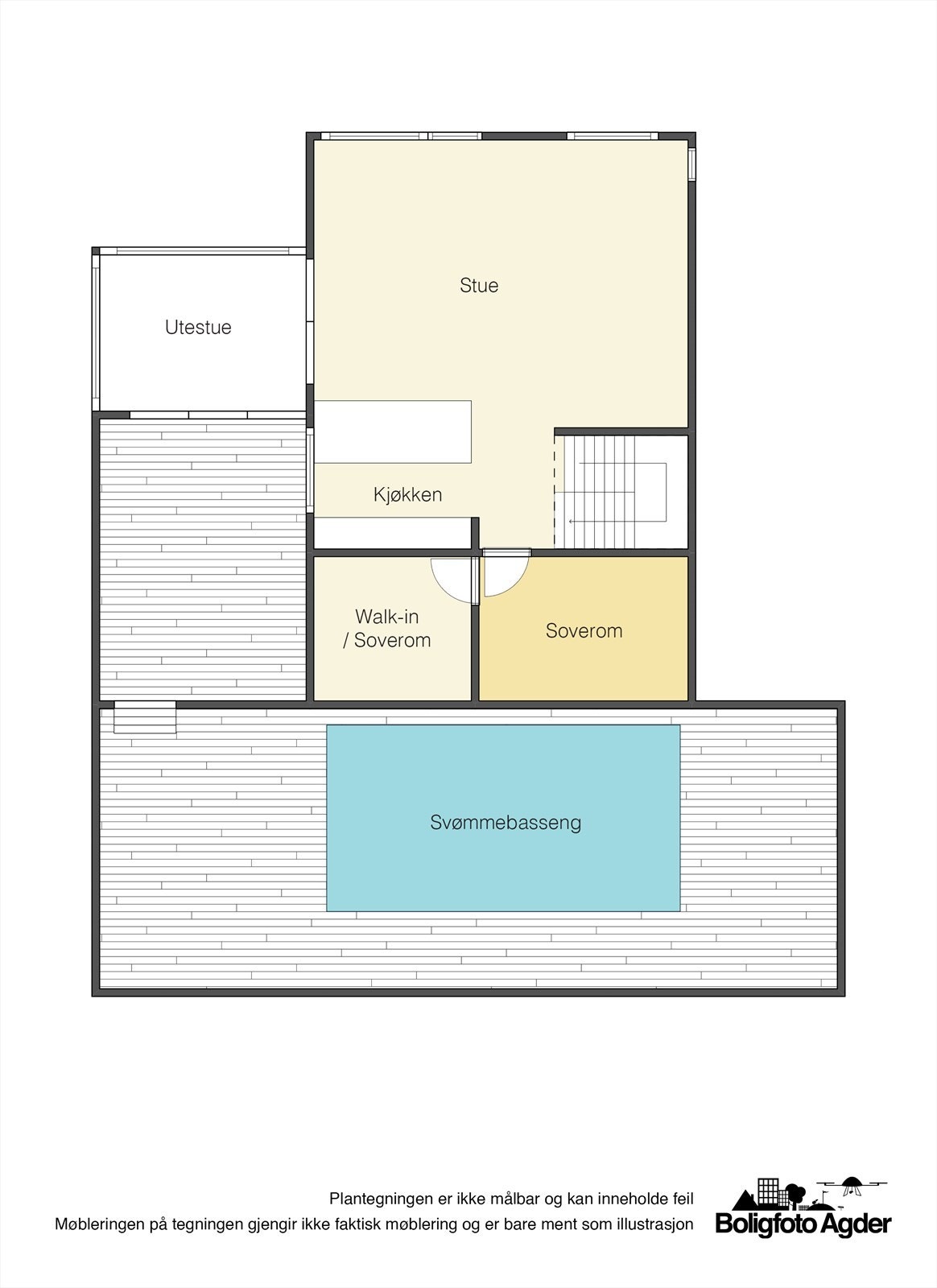 Planskisse - hovedetasje Galleribilde