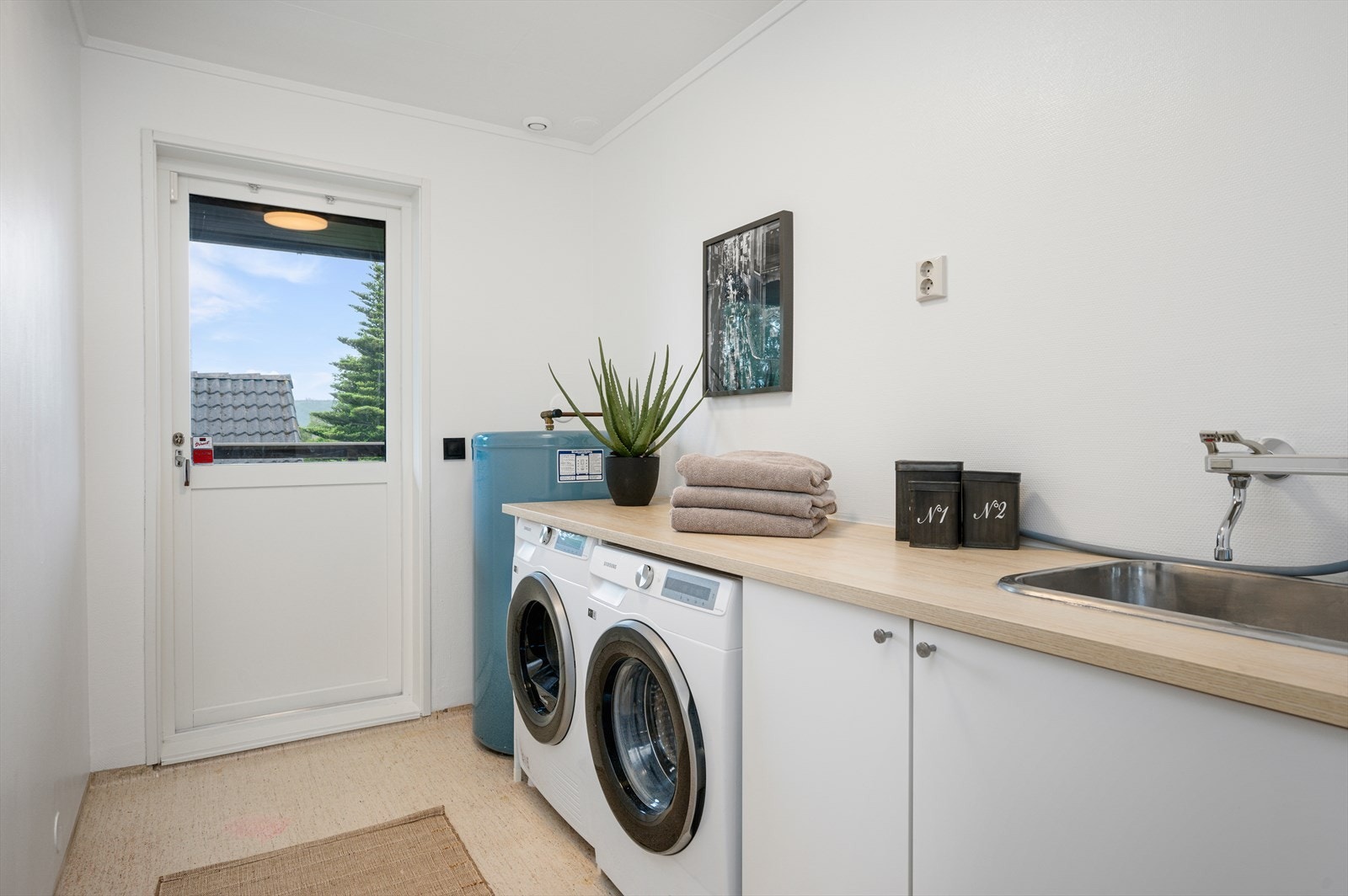 Seksjonen benytter seg av et eget vaskerom på 5m². Galleribilde