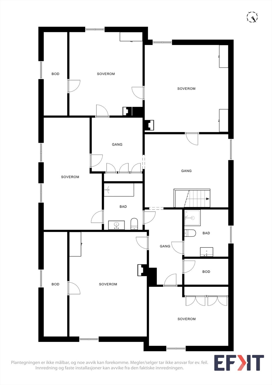 Plantegning 2. etasje Galleribilde
