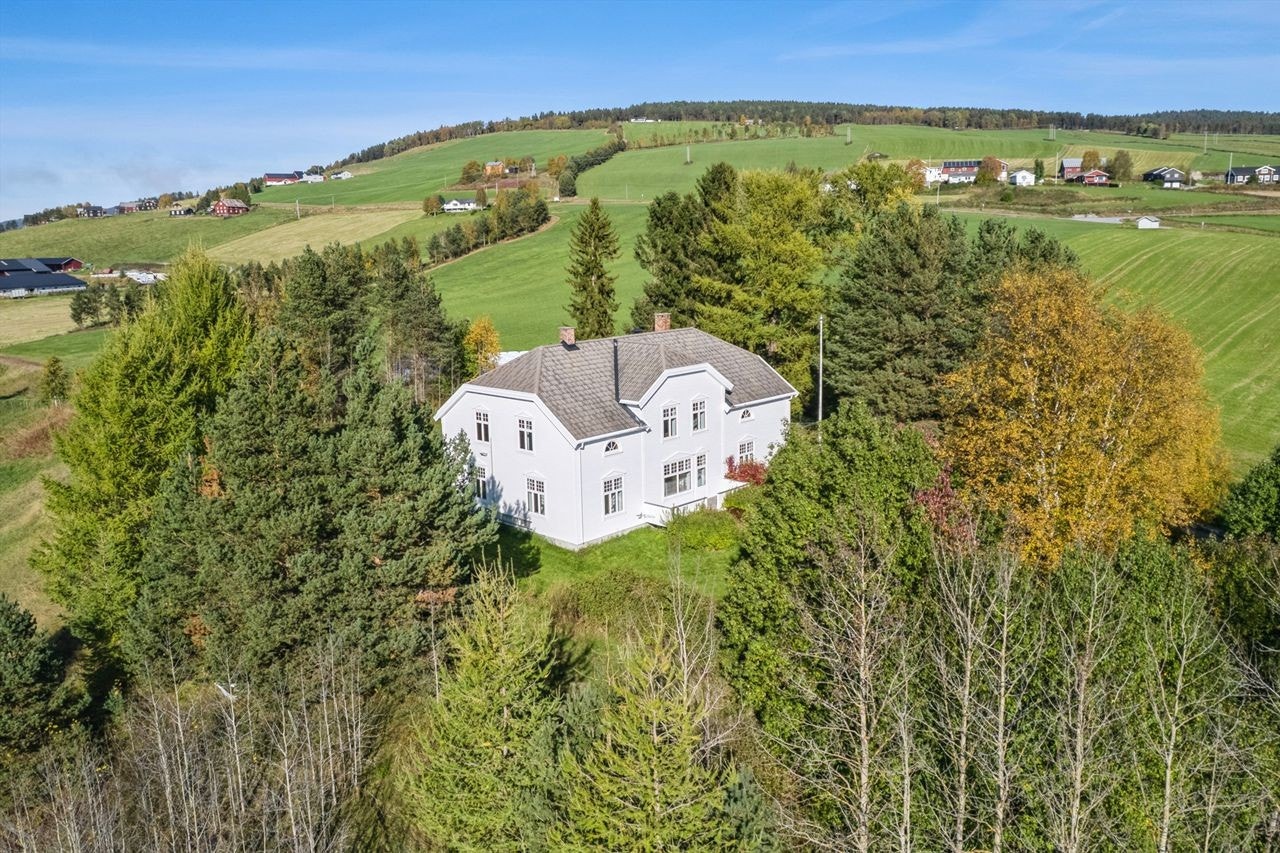 Eiendommen ligger på en naturlig høyde i terrenget - ca samme høyde som Tynset Kirke. Det er mye vegetasjon inne på eiendommen. Galleribilde