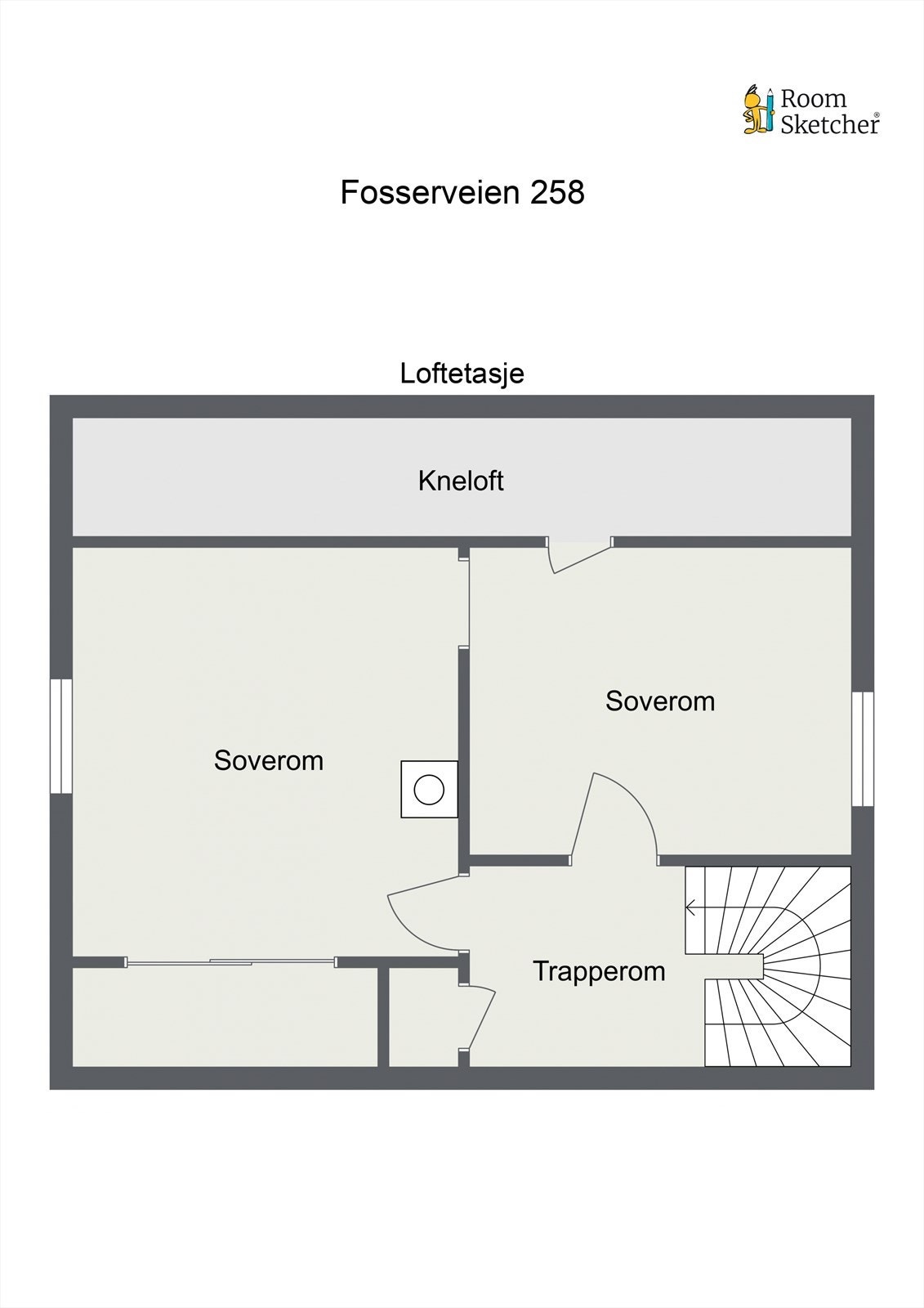 Planskisse loftetasje. Galleribilde