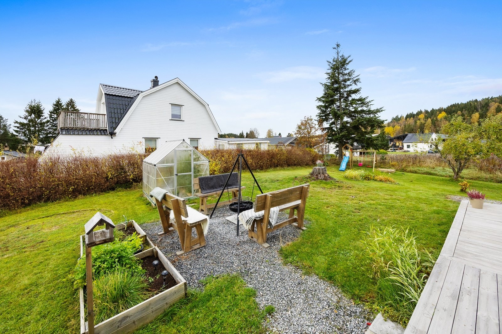 Her ligger alt til rette for hyggelige stunder med familie og venner. Galleribilde