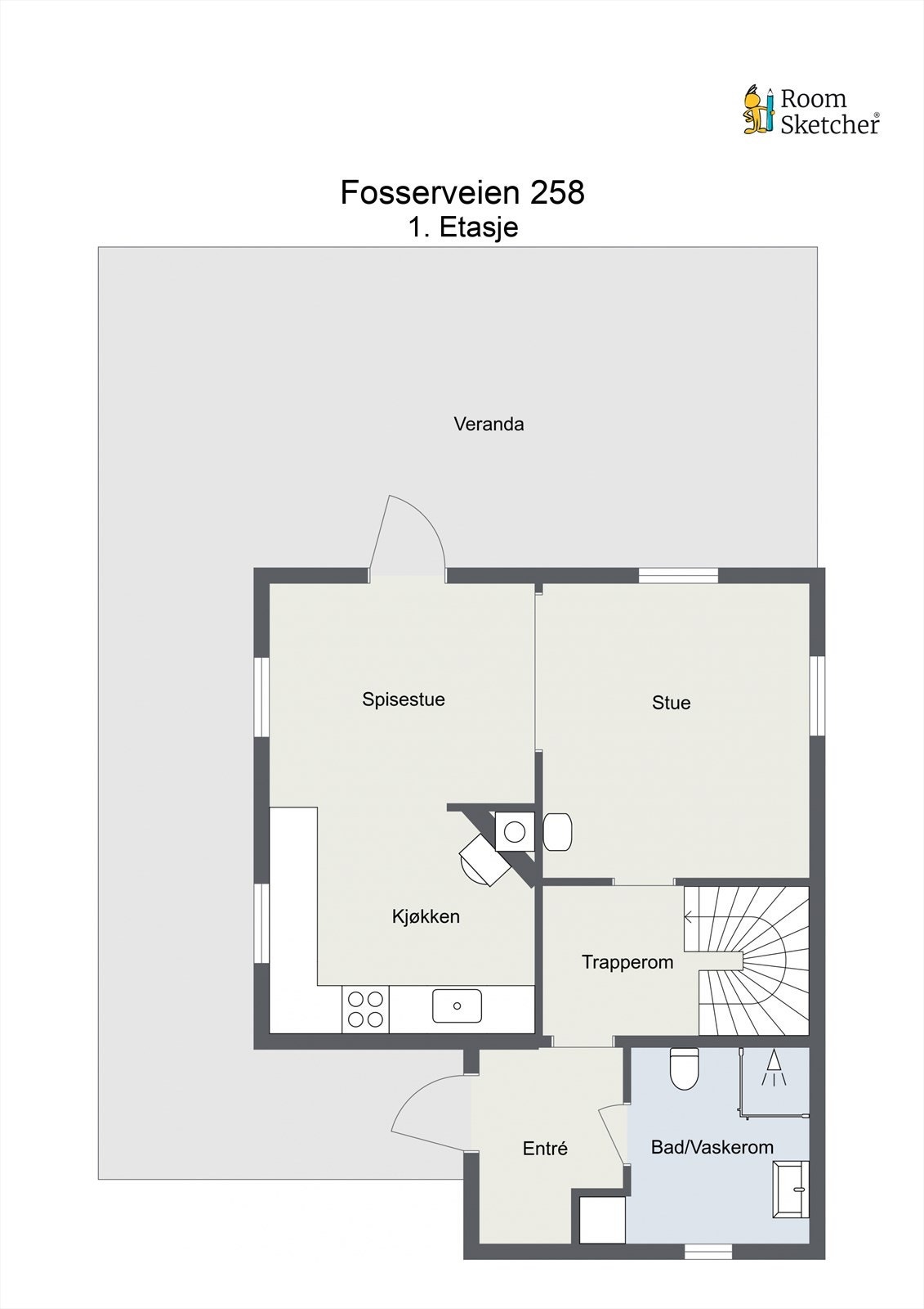 Planskisse 1. etasje. Galleribilde