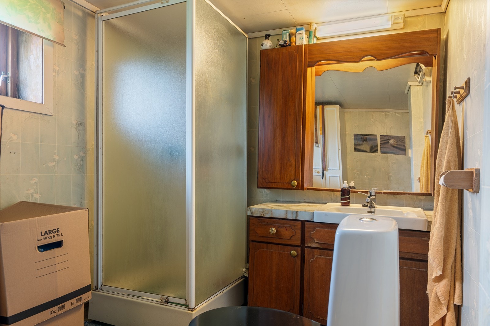 Baderom med dusj/vask/wc Galleribilde