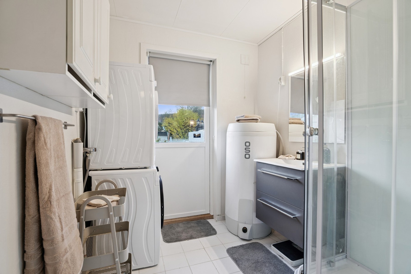 Vaskerommet er innenfor kjøkkenet Galleribilde