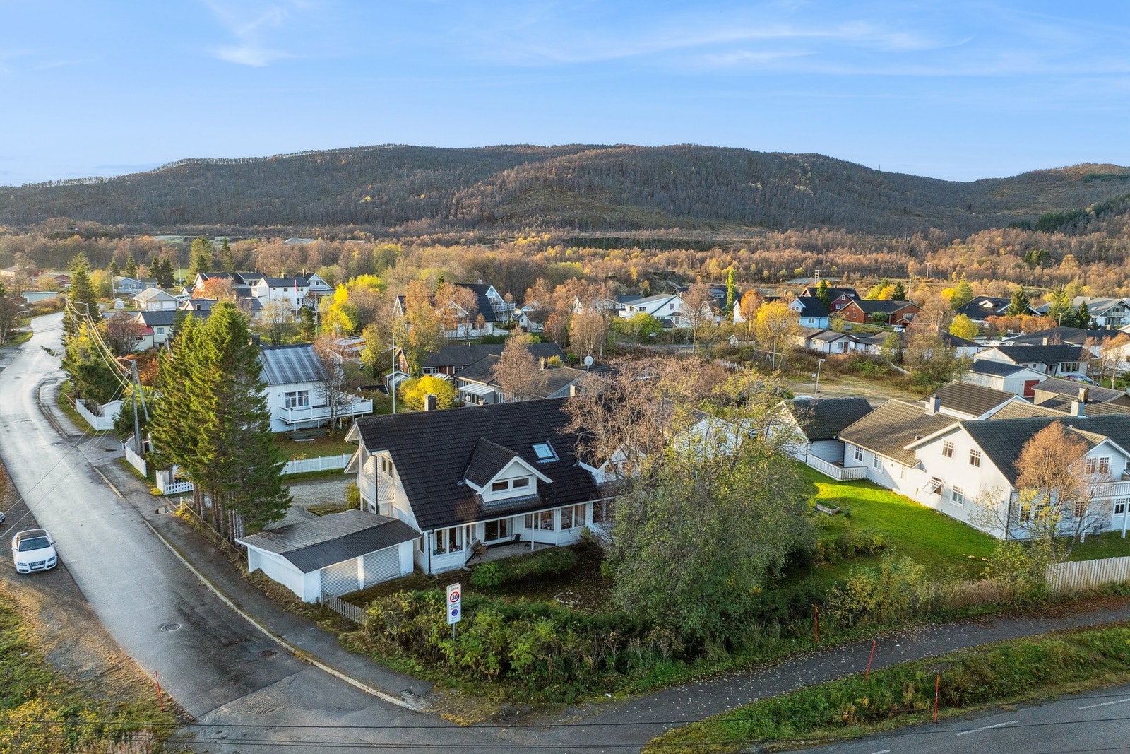 Drone av Kvannlivegen Galleribilde