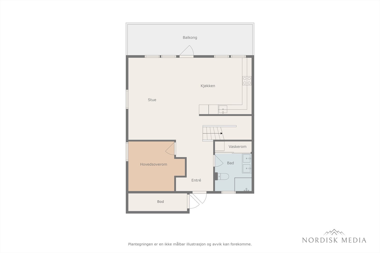 Planskisse | Hovedetasje Galleribilde