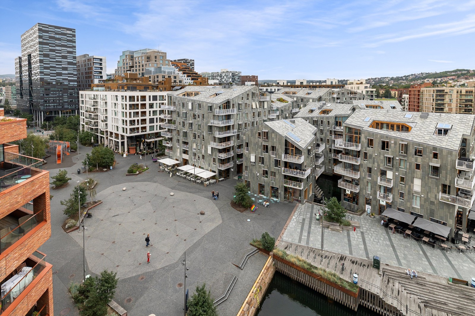 Takterrasse Munch Brygge Galleribilde