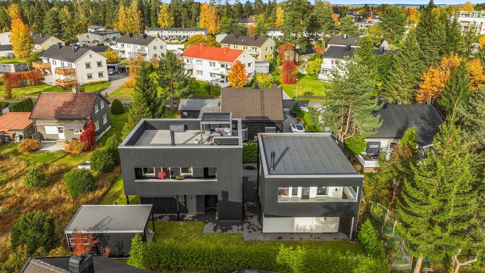 Velkommen til Hagavegen 6A/B - moderne bolig med funkispreg og høy standard. Galleribilde