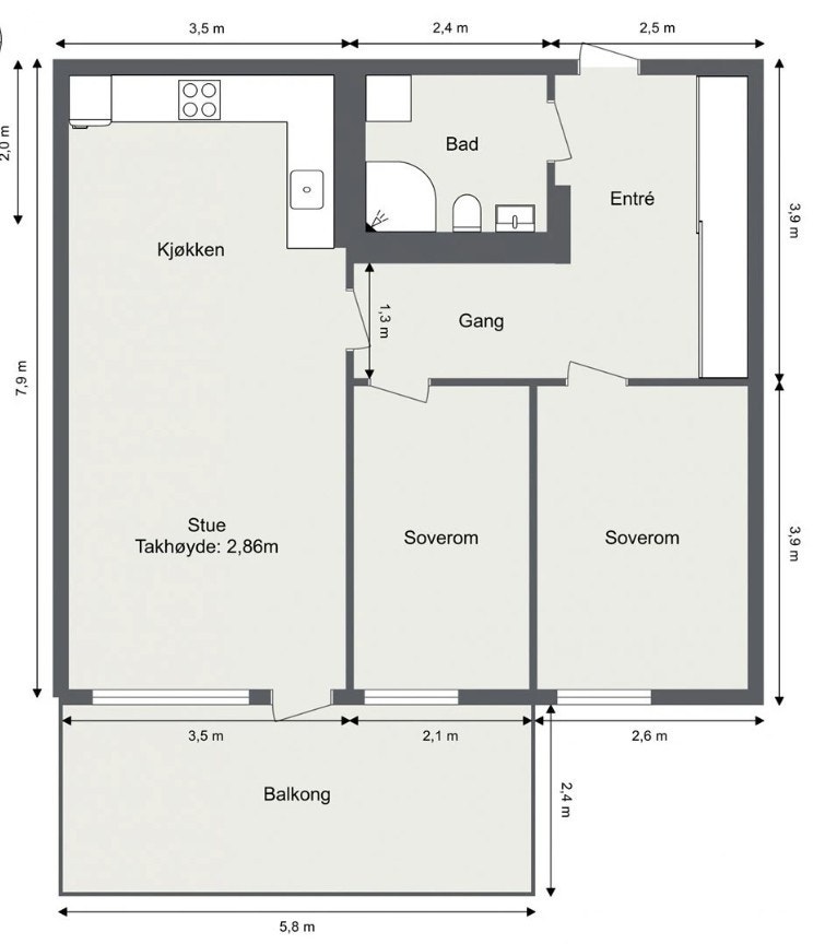 Plantegning Galleribilde