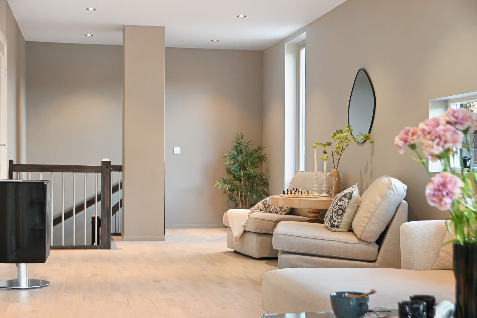 Stuen er på ca. 39 kvadrat. Galleribilde