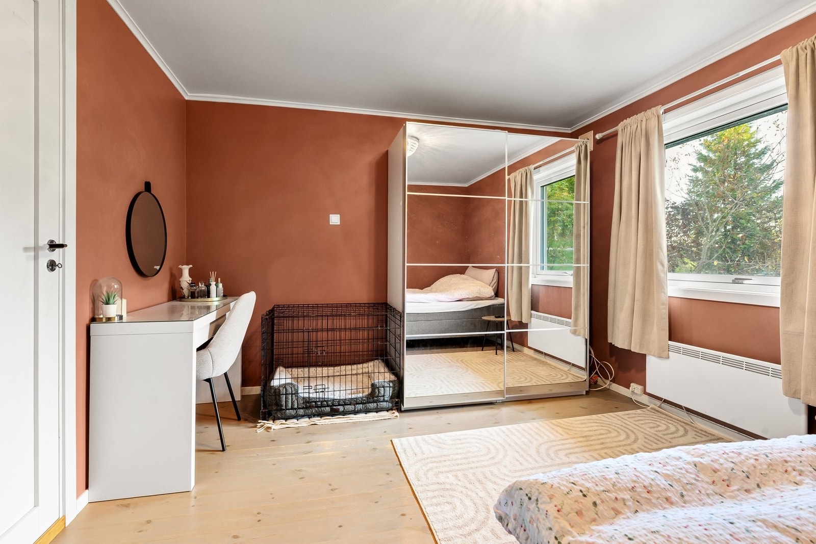 Rom innredet som soverom, men er ikke søkt inn til varig opphold Galleribilde