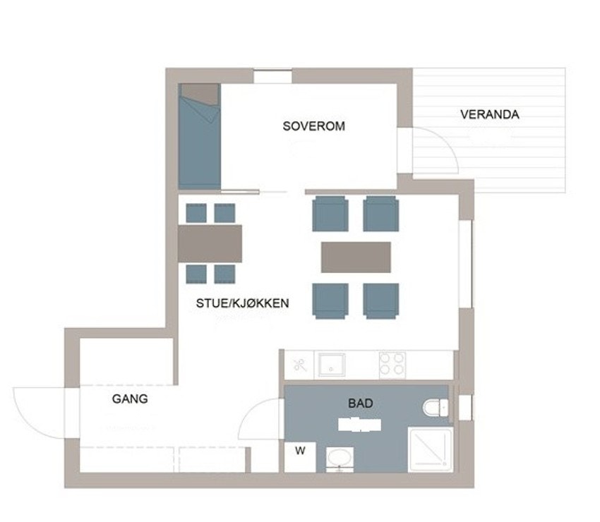 Planskisse Jernbanegata 9N Galleribilde