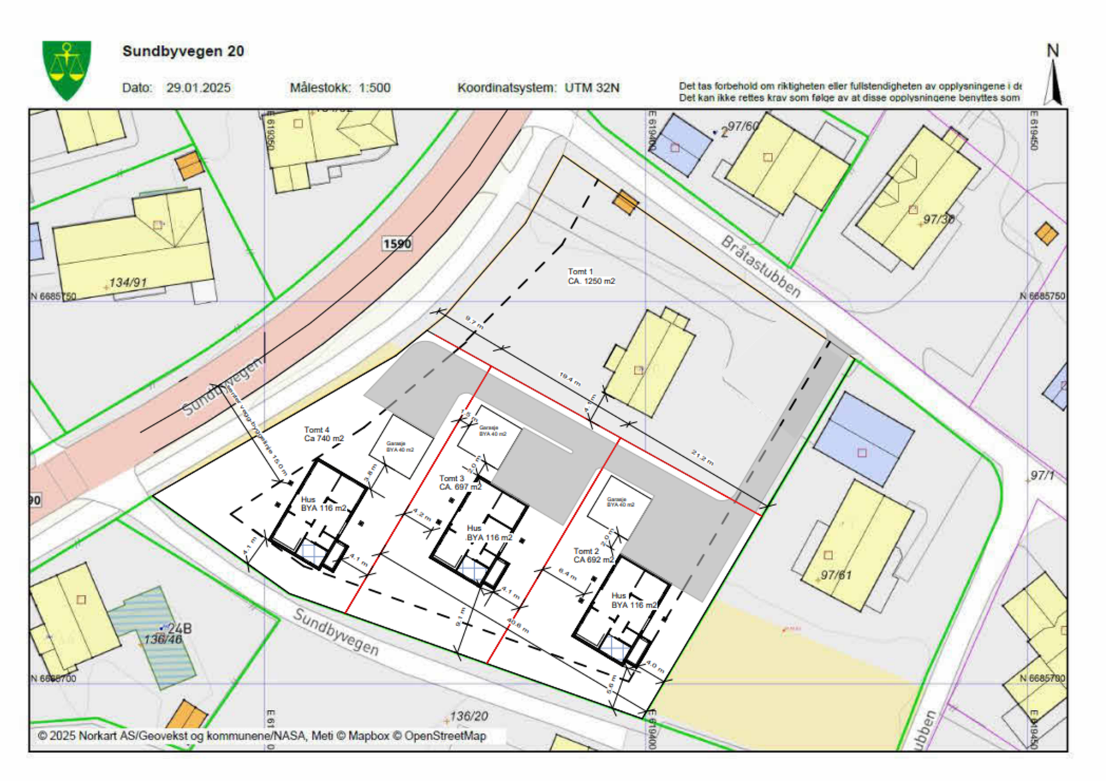 En attraktiv og solrik tomt i et etablert boligområde på Eidsvoll Verk. Eiendommen vil bli seksjonert. Galleribilde