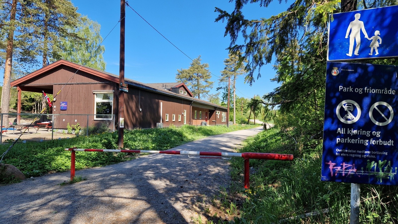 Barnehage og turvei i Peder Ankers vei. Galleribilde