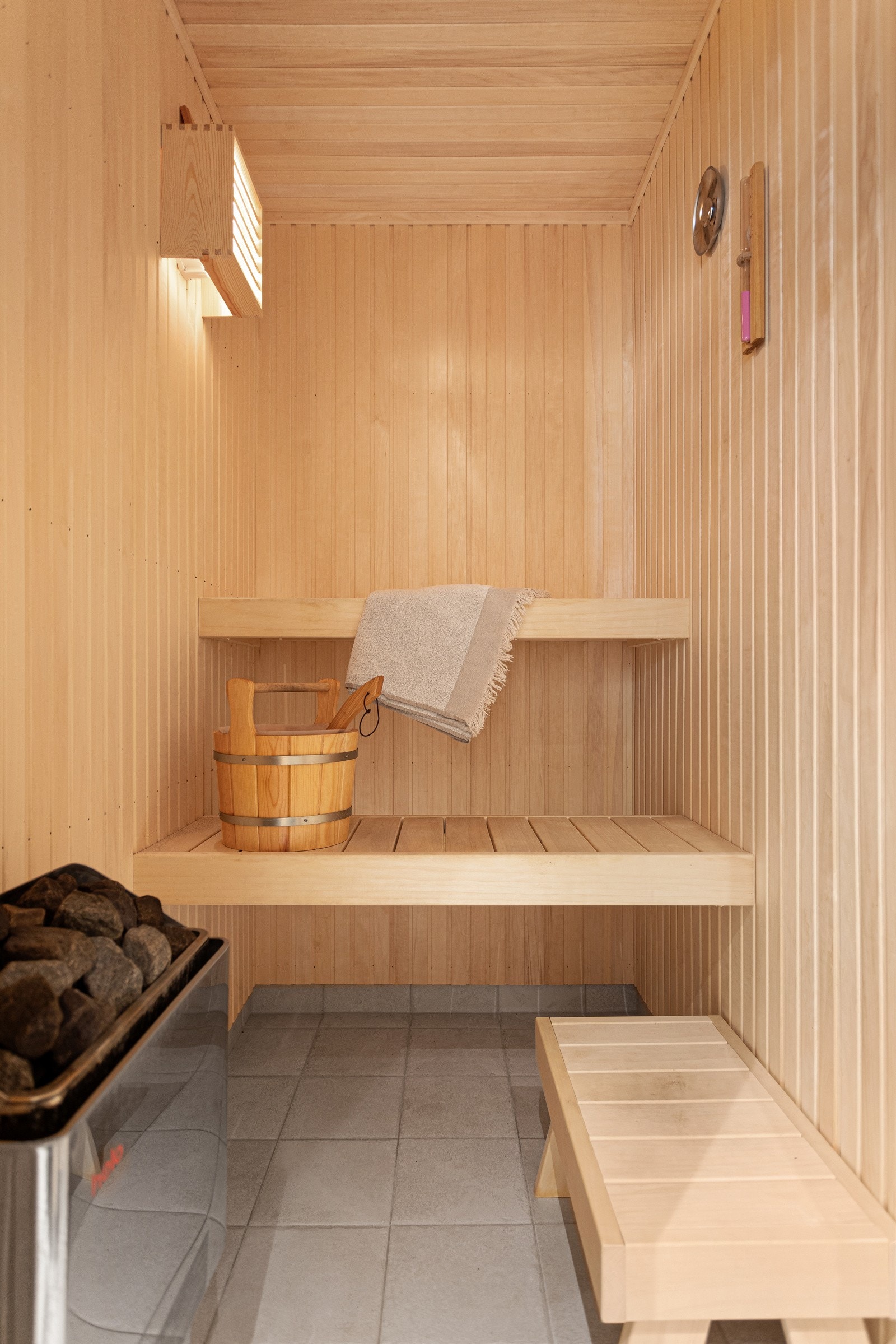 Badstue som kan nytes for restitusjon etter en dag ute i naturen, langrennsløypene eller alpinbakkene Galleribilde