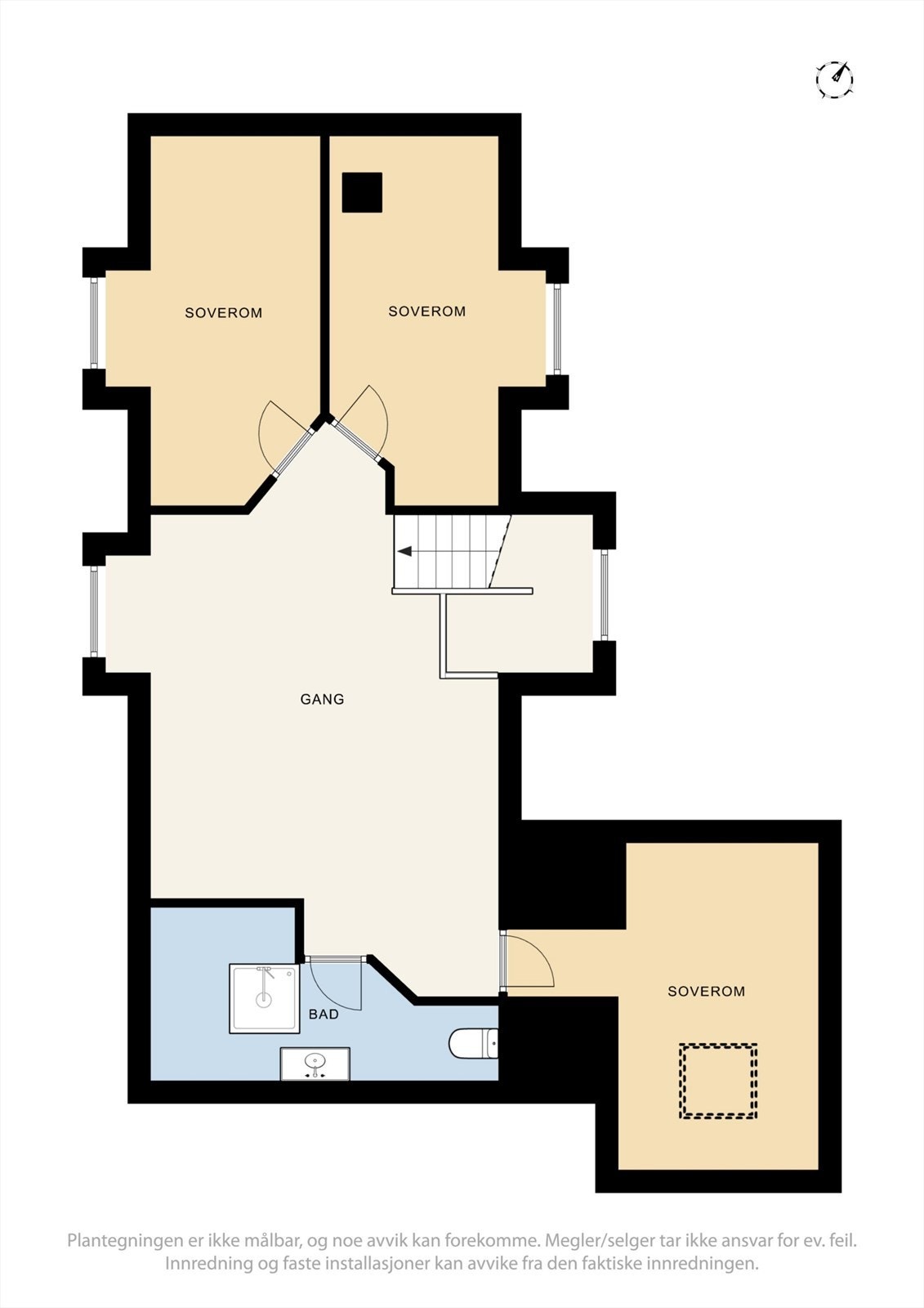 Plantegning loftetg. Galleribilde