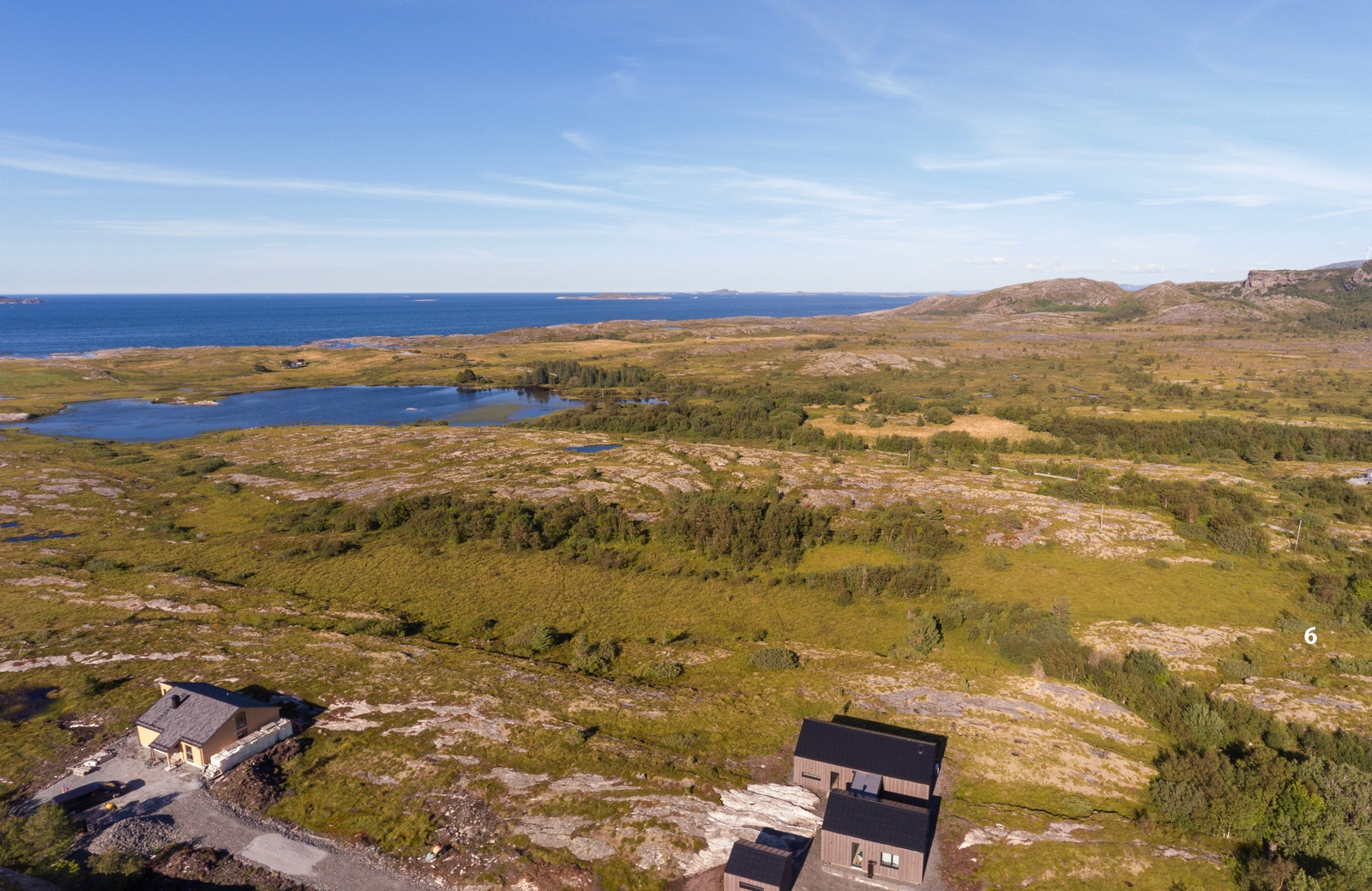 Tomtene kan bebygges med totalt 120 kvm. BRA fordelt på fritidsbolig og uthus Galleribilde