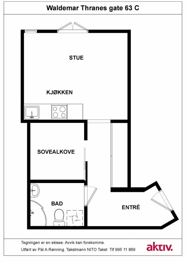 Plantegning 2D Galleribilde