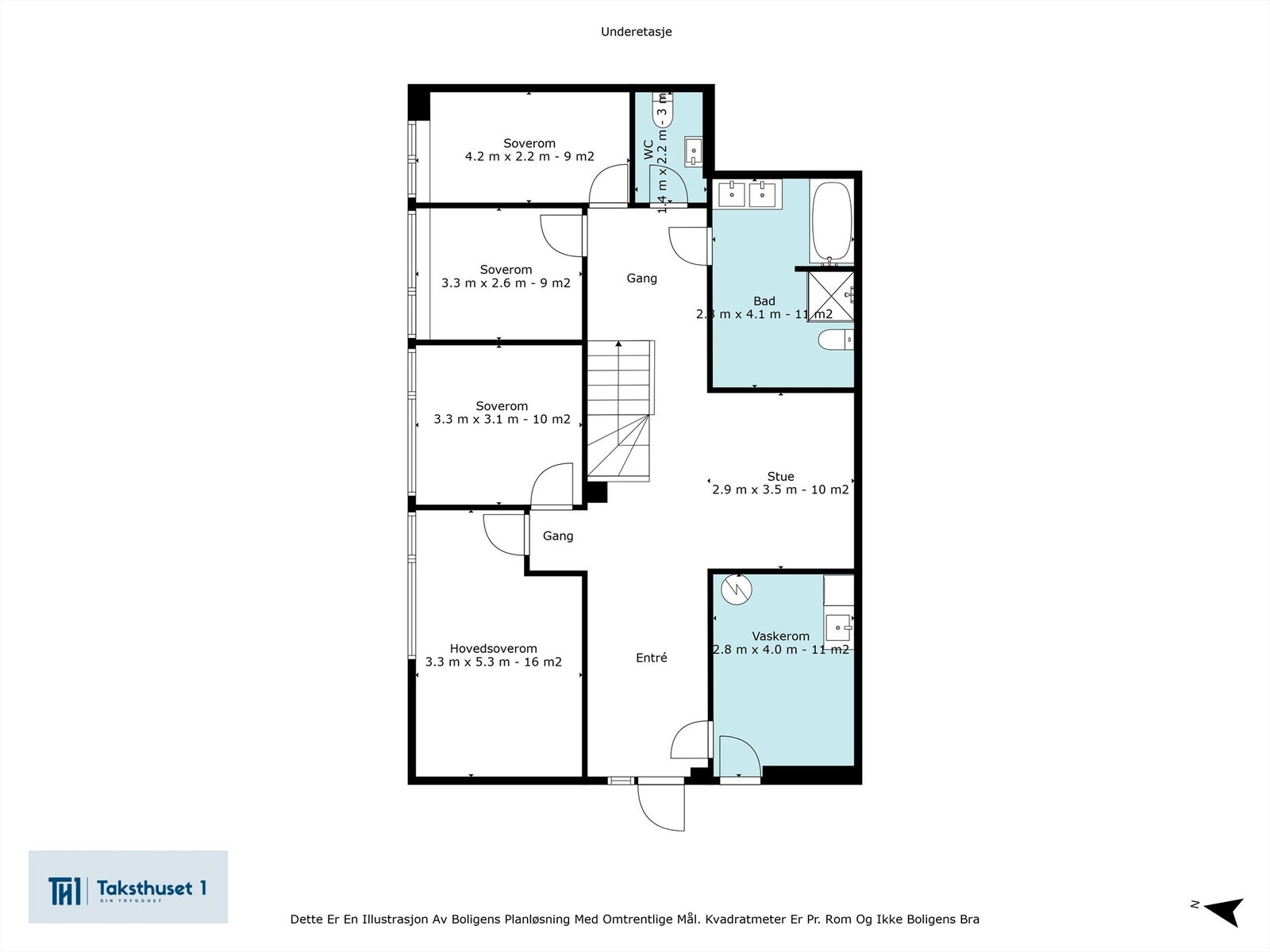 Plantegning 1. etg. Galleribilde
