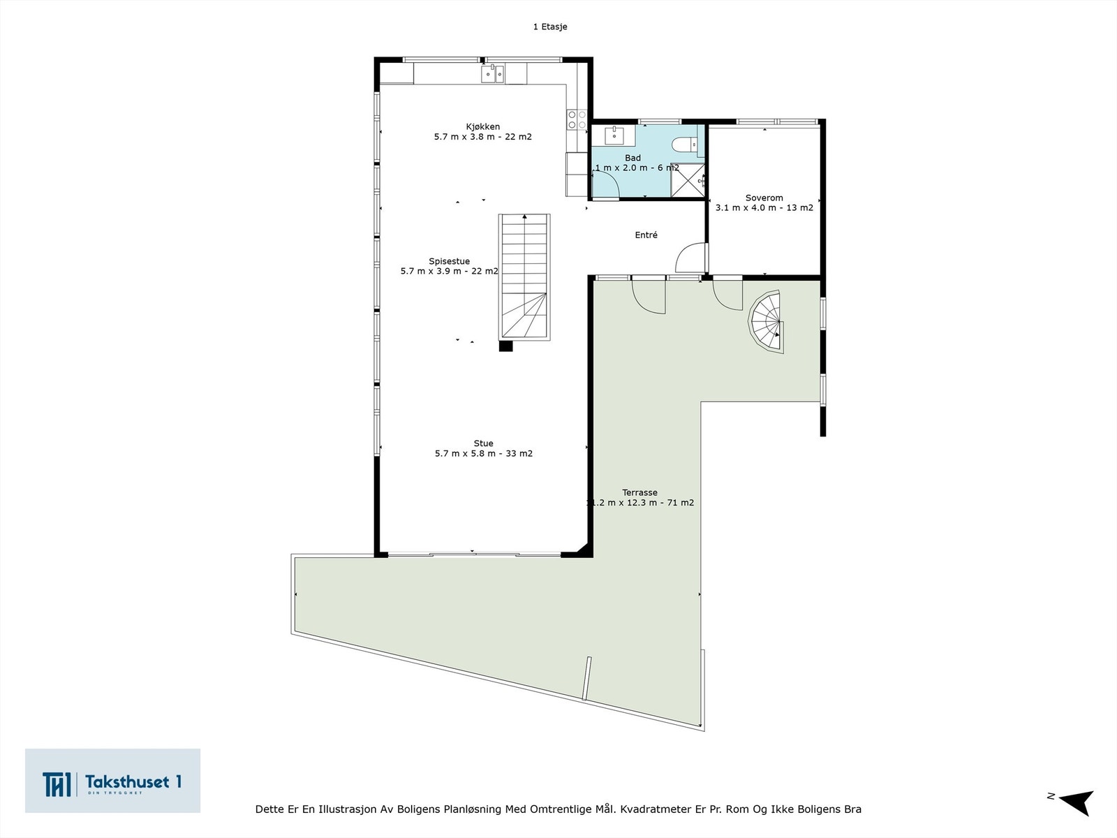 Plantegning 2.etg. Galleribilde