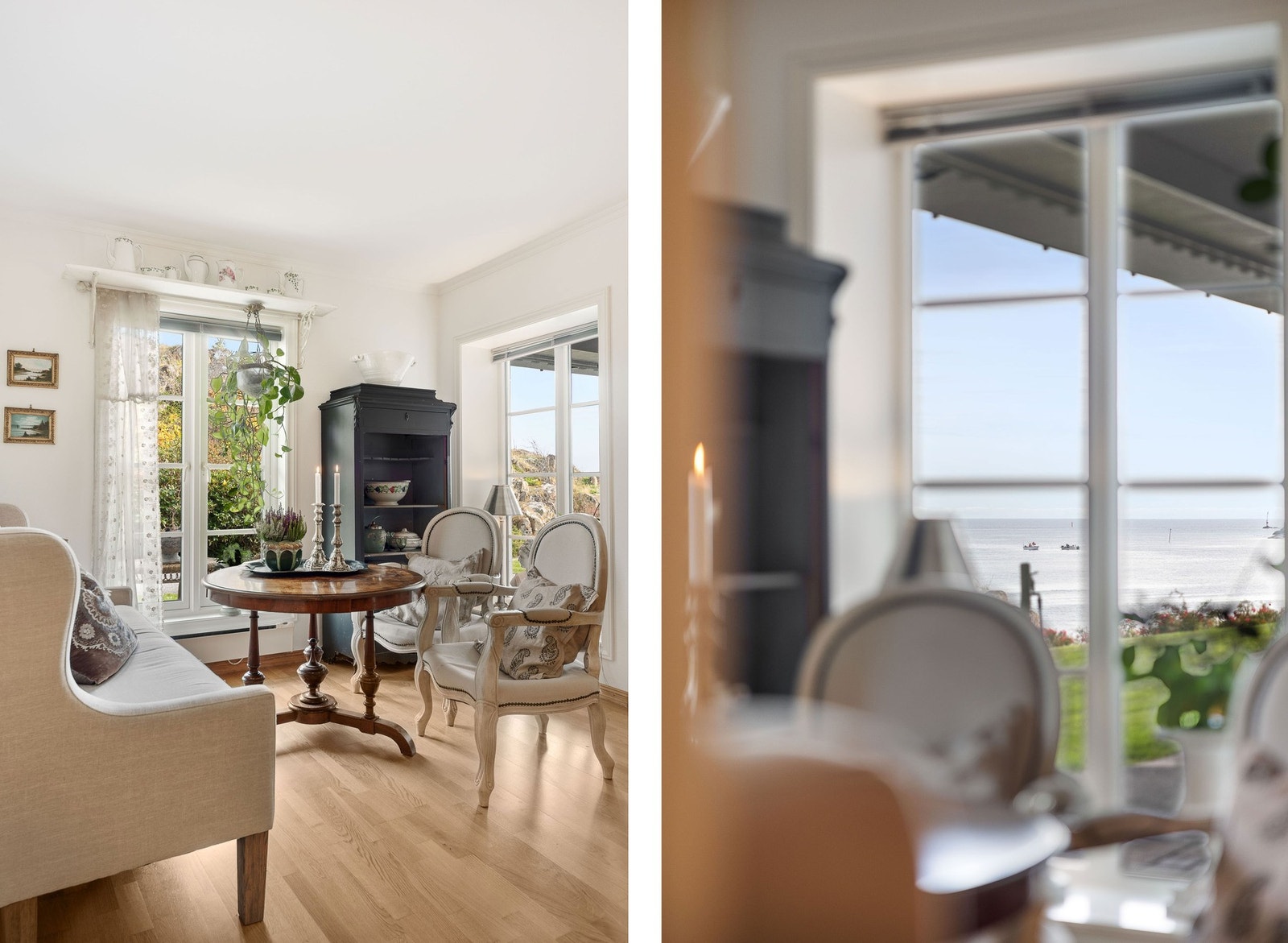 Fra den første stuen er det utsikt til sjøen! Galleribilde