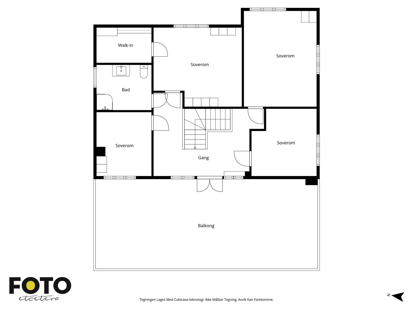 Veiledende plantegning 2. etasje - Ikke målbar Galleribilde