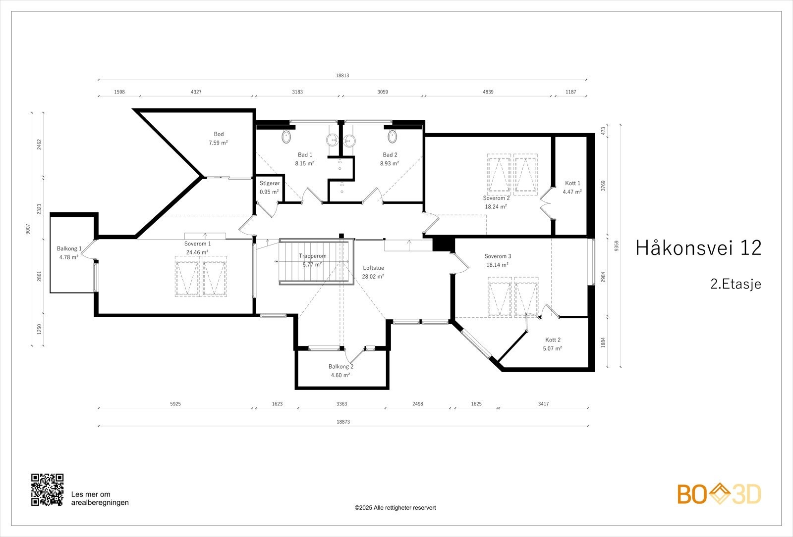 Plantegning 2 etasje Galleribilde