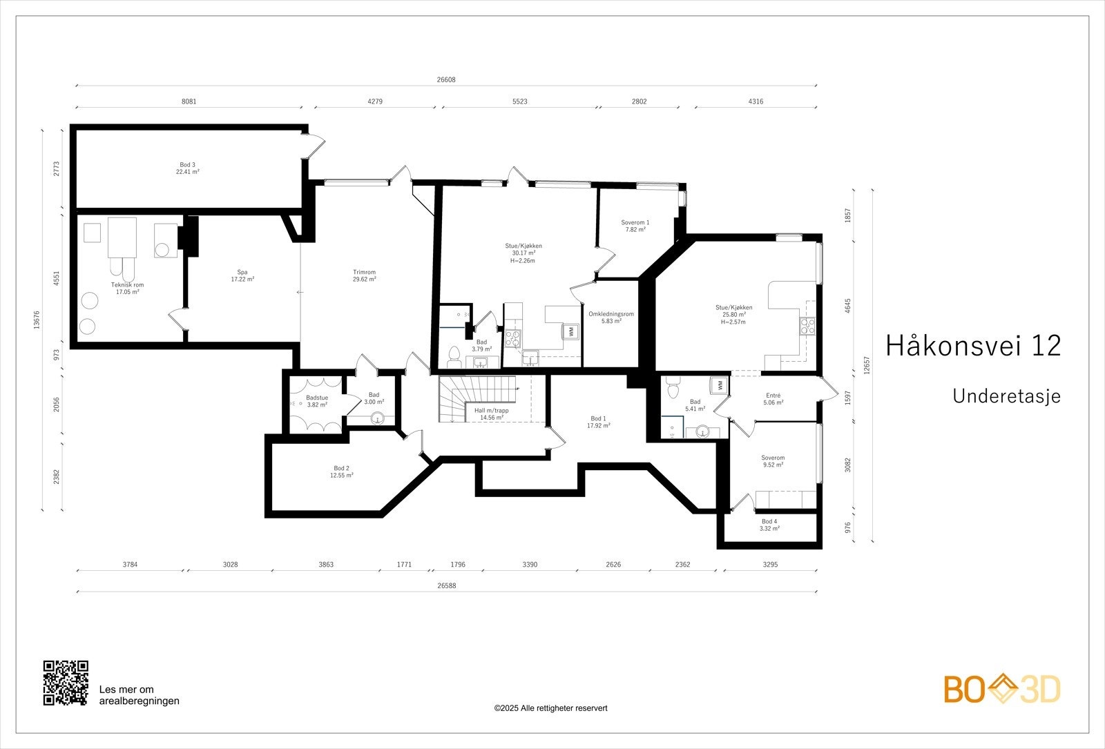 Plantegning underetasje Galleribilde