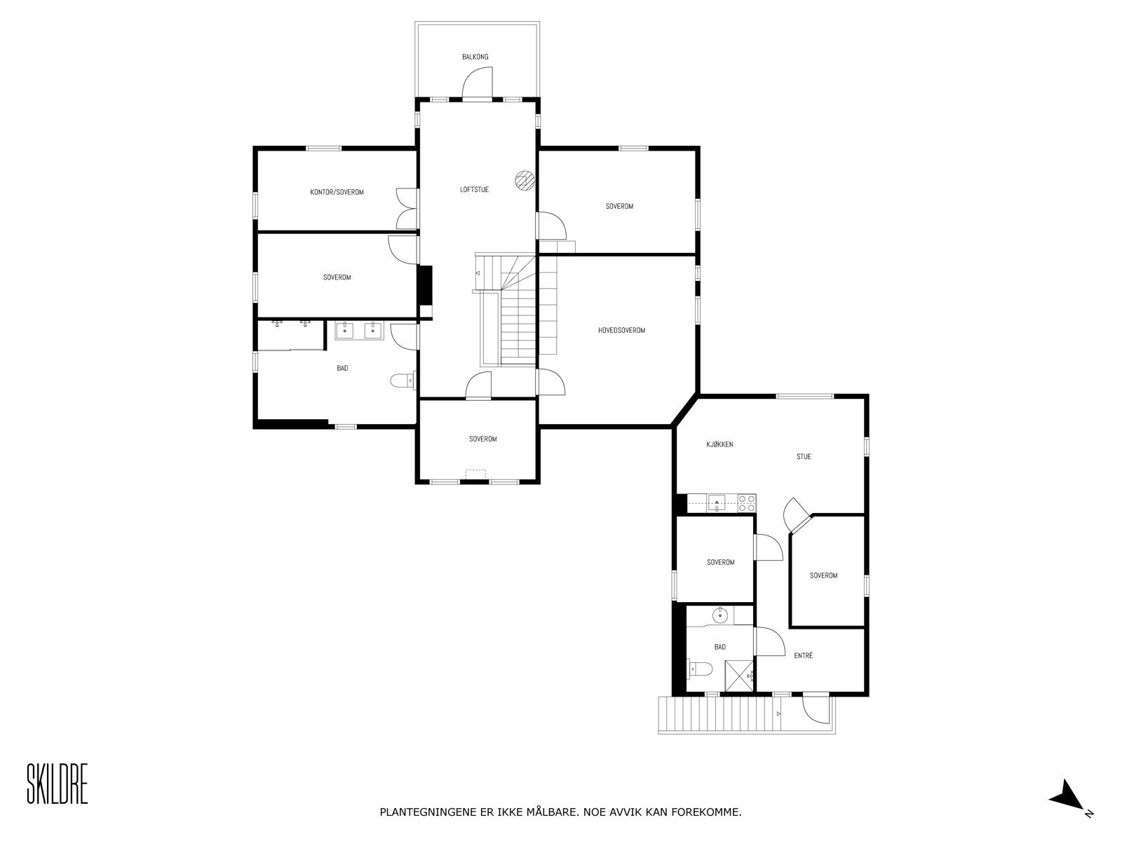 Plantegning 2.etasje Galleribilde
