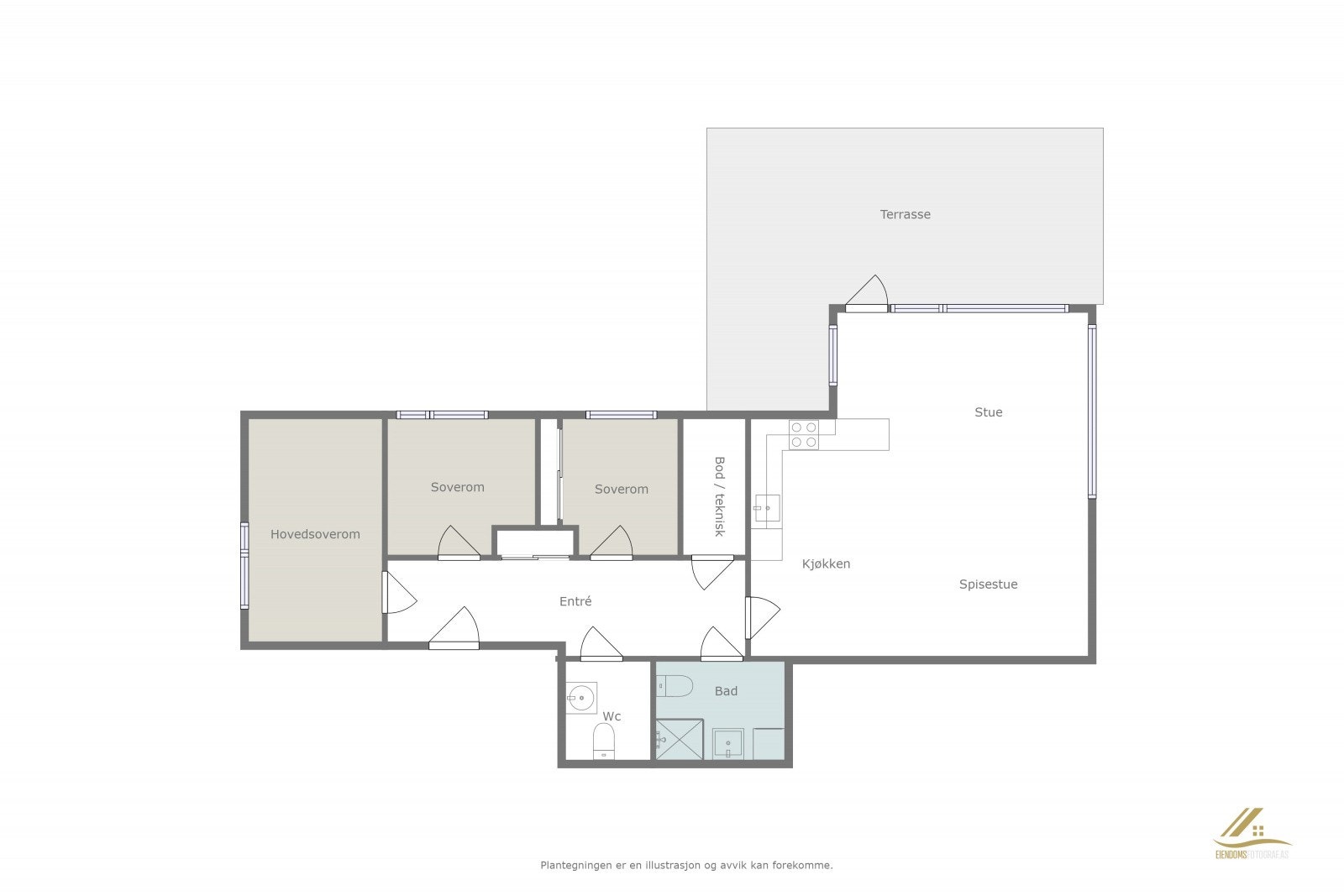 Plantegning. Galleribilde