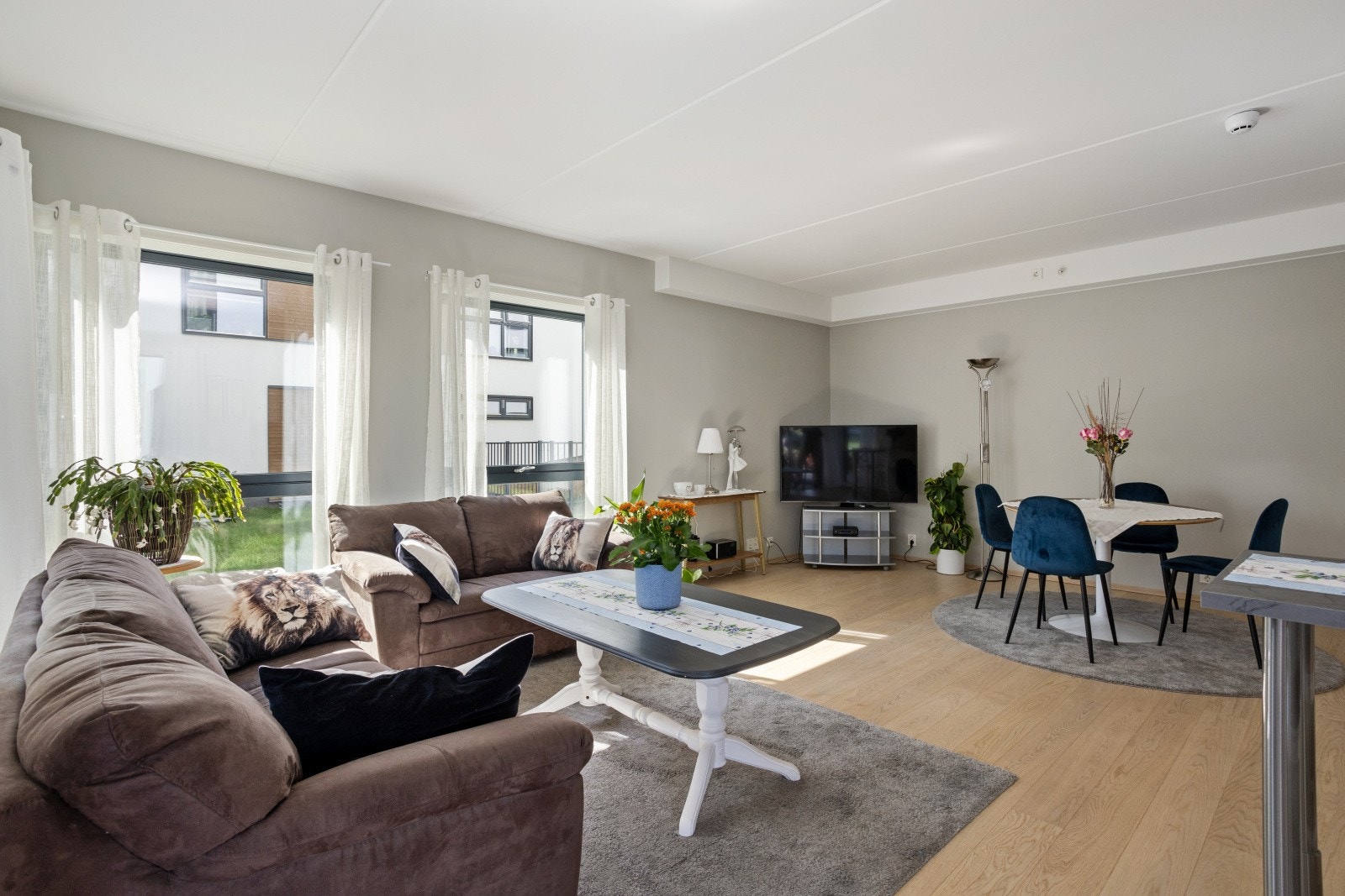 Leiligheten har vannbåren gulvvarme og balansert ventilasjon (a konto oppvarming er inkl. i felleskostnader). Galleribilde