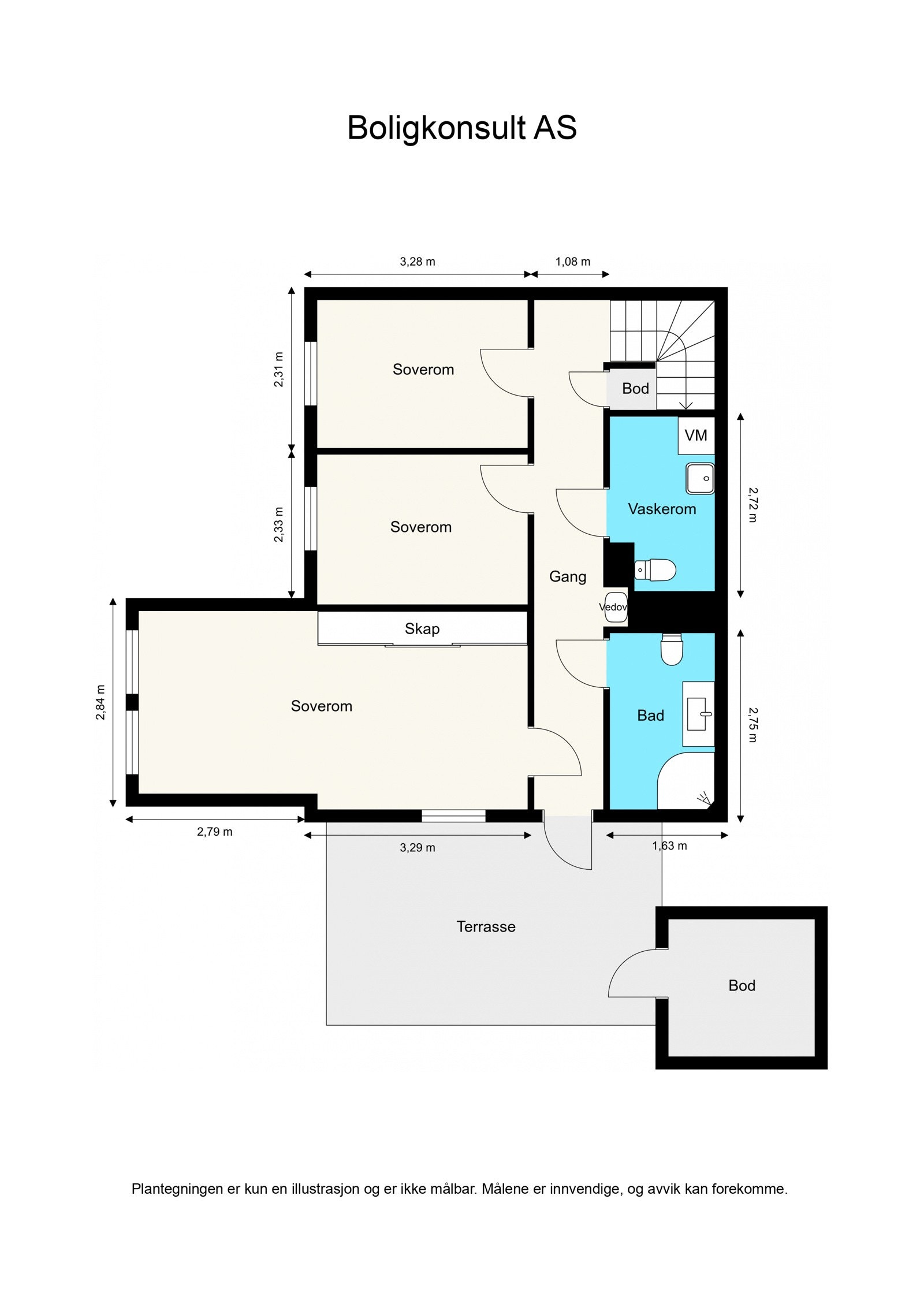 Plantegning - underetasje. Galleribilde