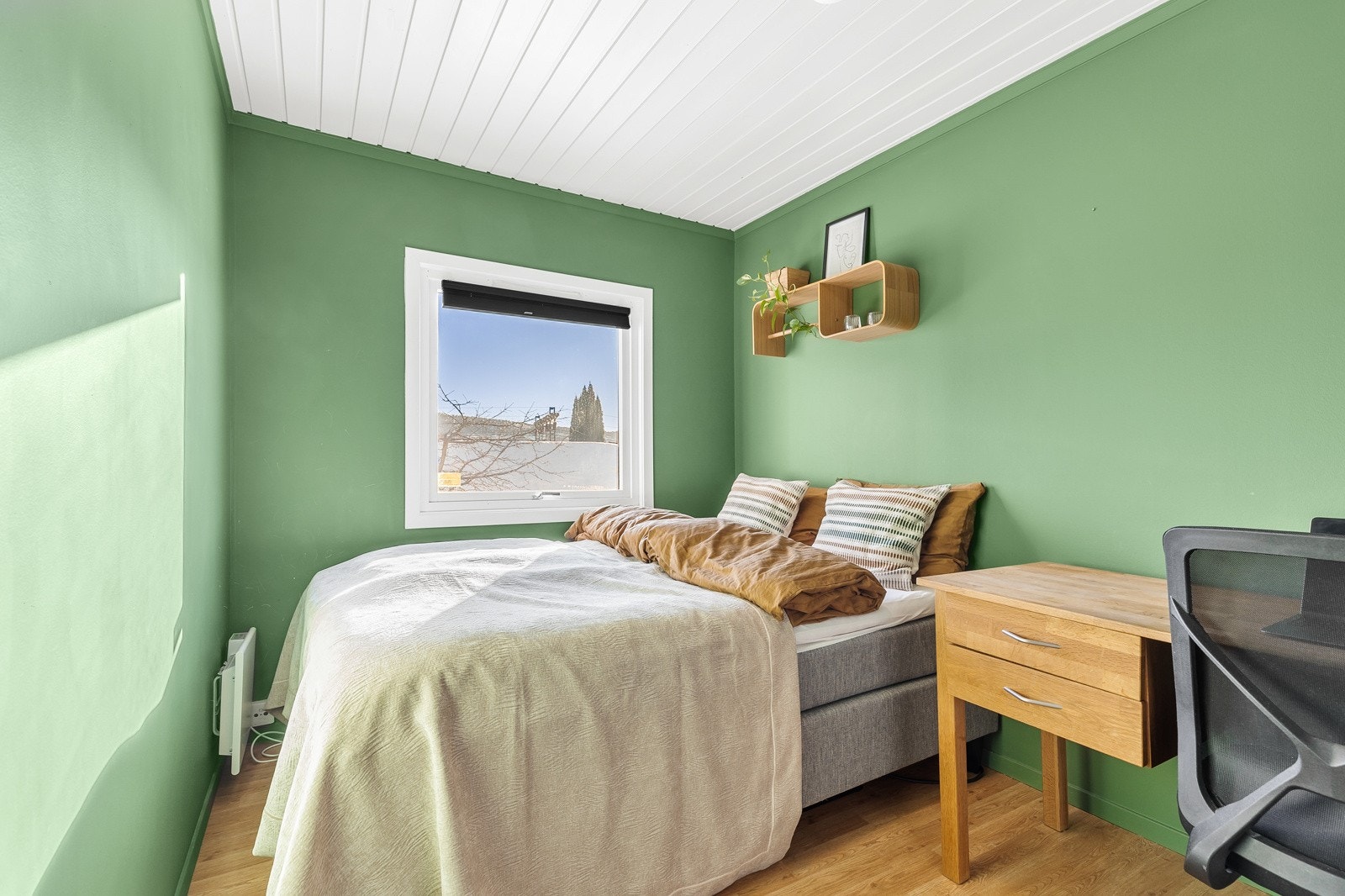 Det er totalt tre soverom i boligen, alle beliggende i samme etasje. Galleribilde