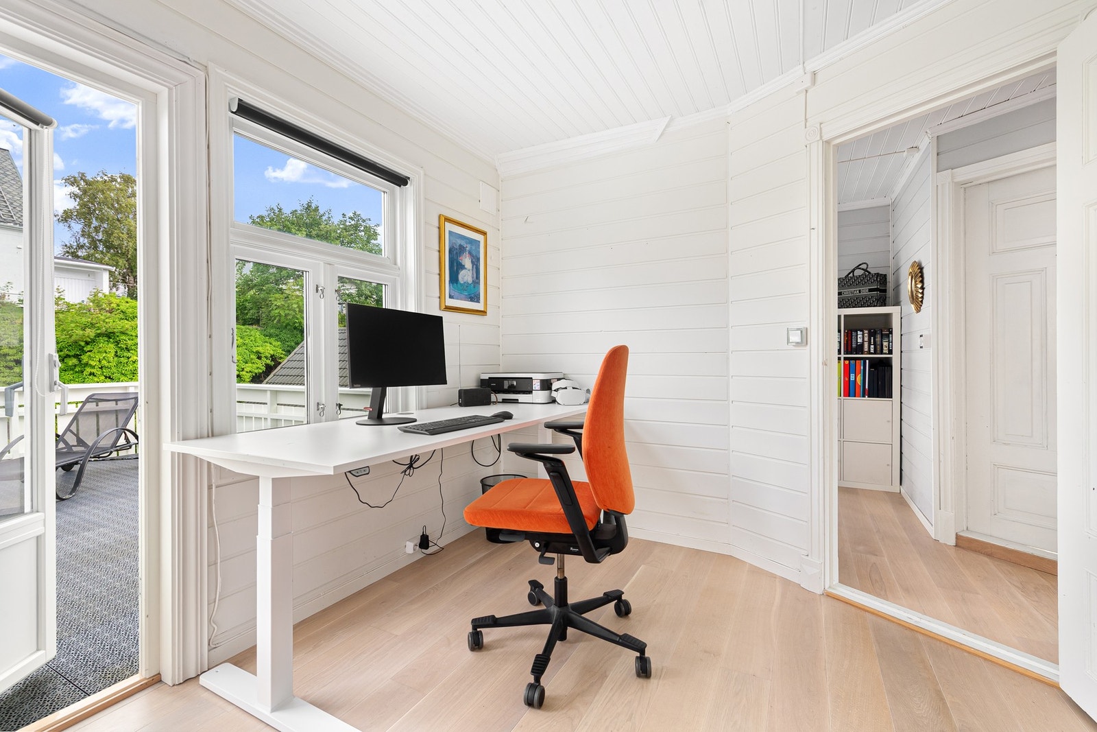 Soverom/kontor med utgang til altanen Galleribilde