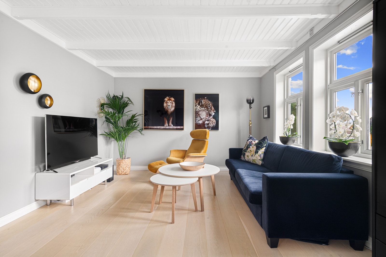 1-stavs parkett på gulv Galleribilde