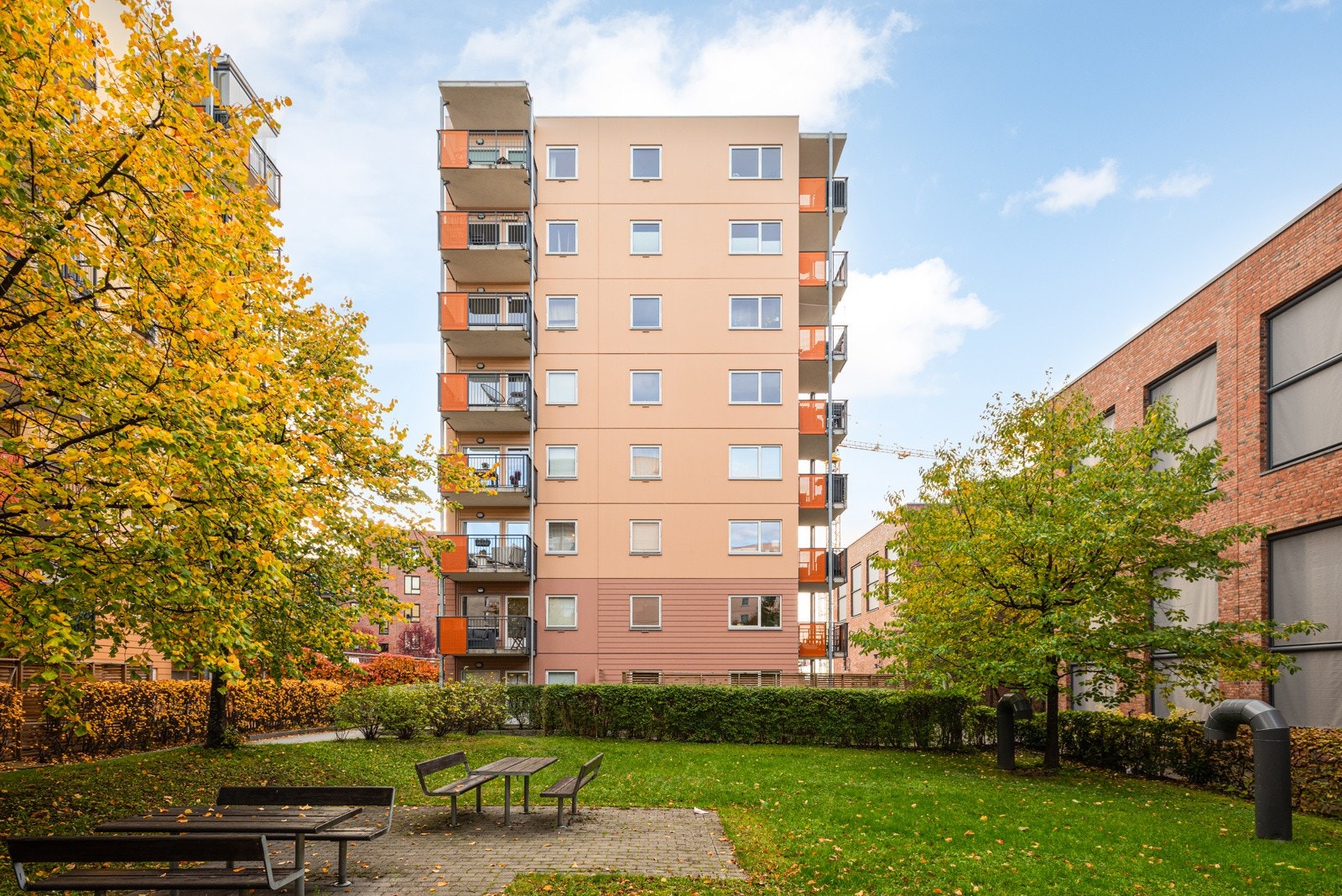 Borettslaget her fine grønne og rolige fellesarealer Galleribilde