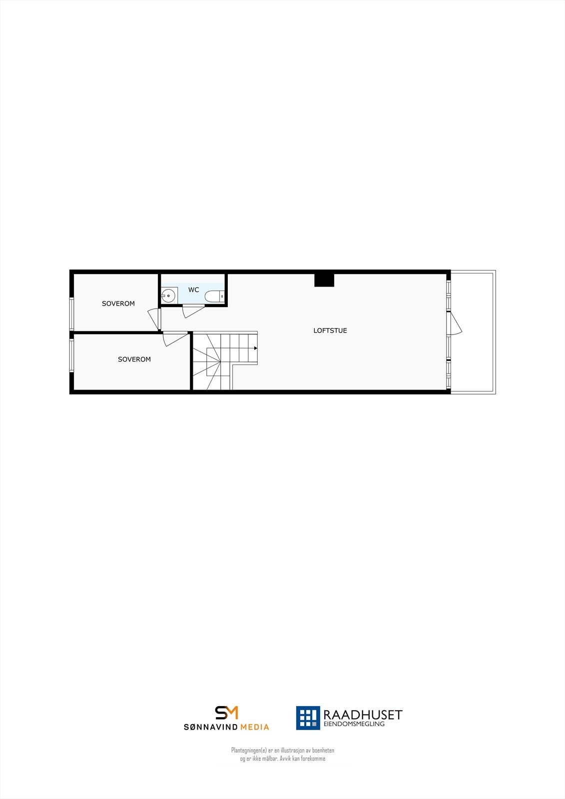 2D Plantegning | Loftsetasje Galleribilde