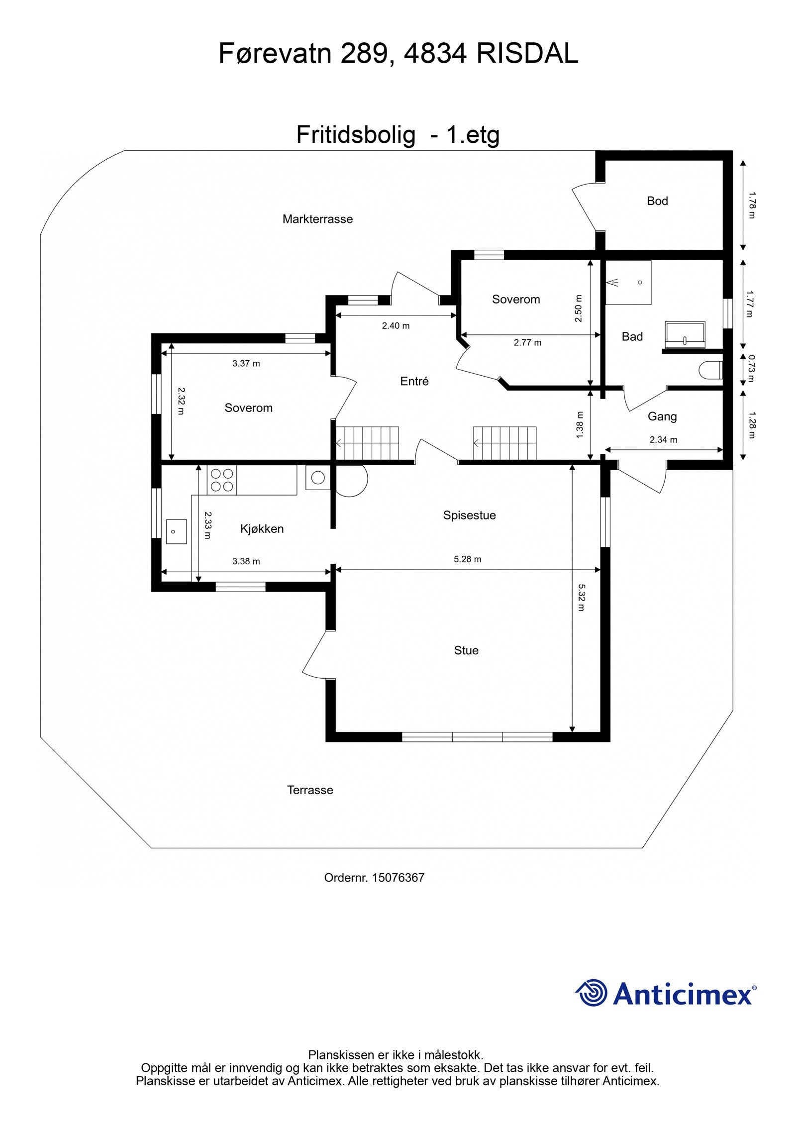 Plantegning - 1.etg Galleribilde