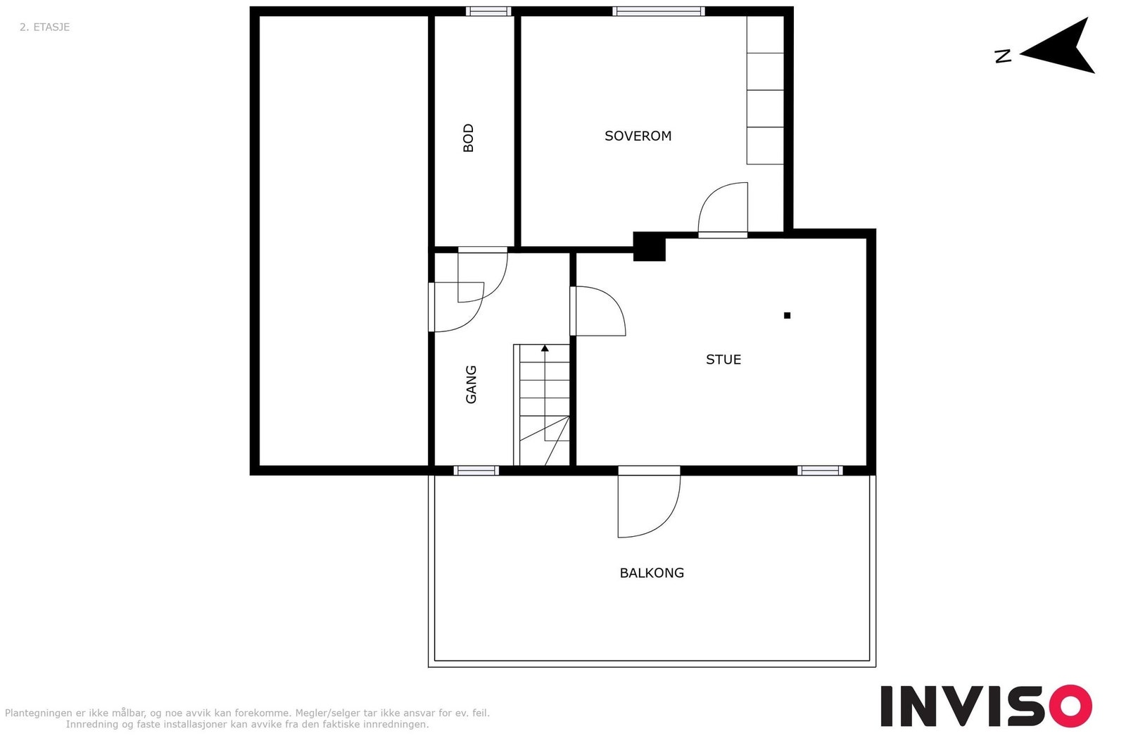 Plan tegning 2.etg. Galleribilde