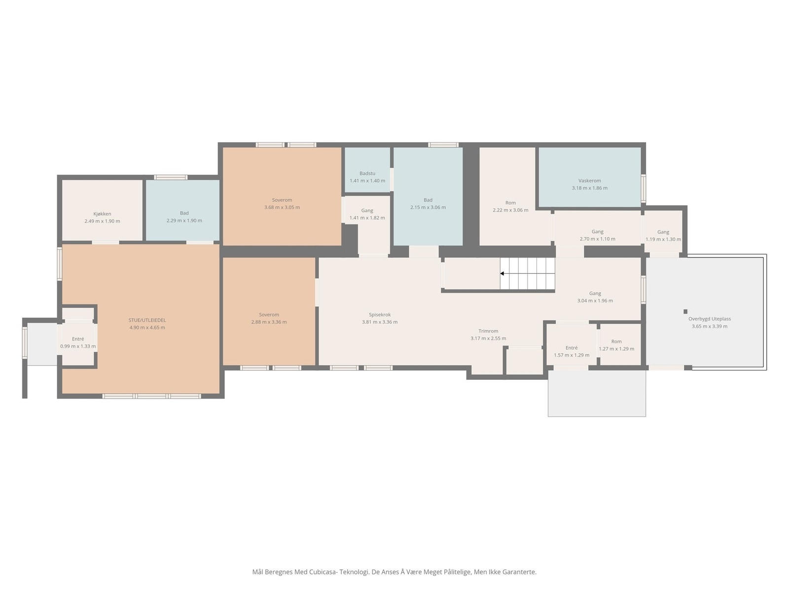 Plantegning 1. etasje Galleribilde